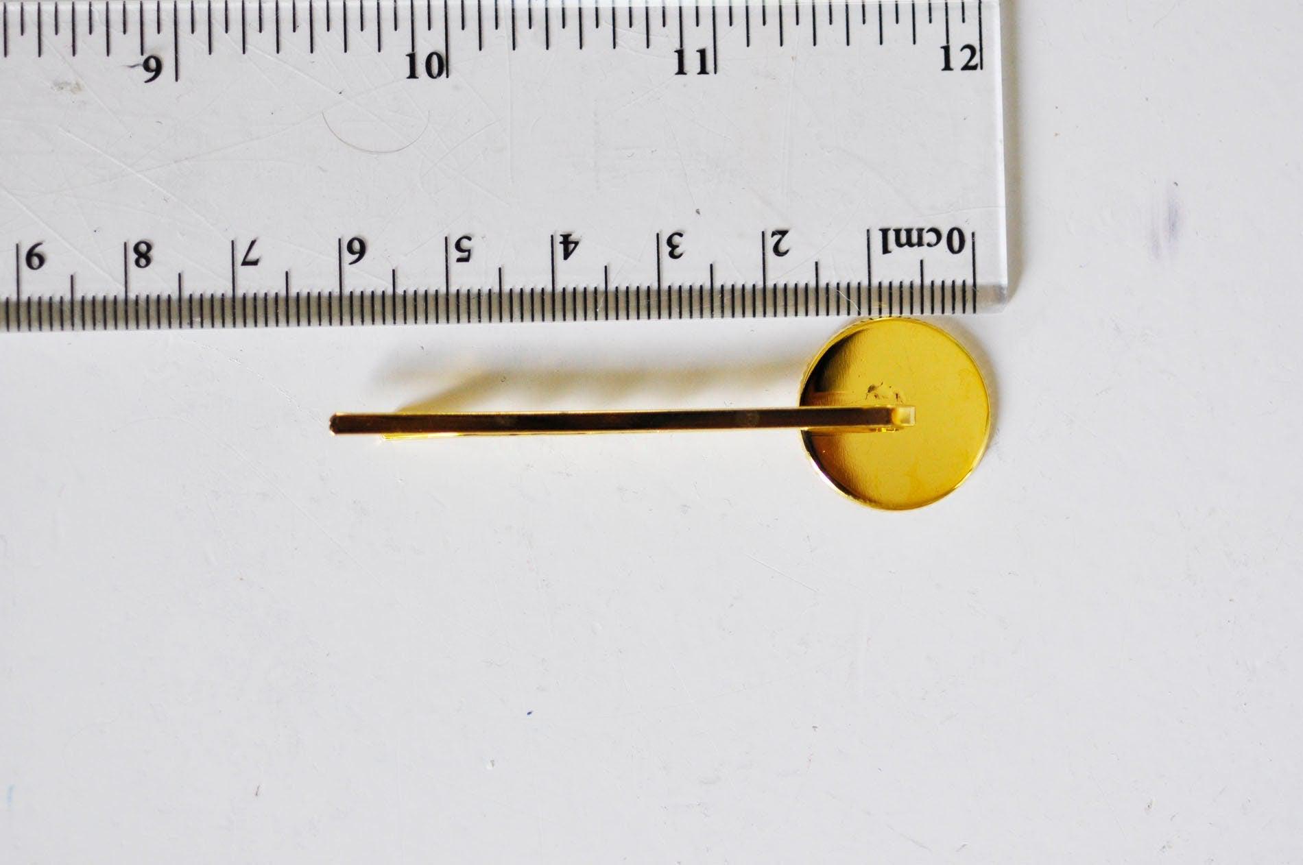 Gingerlily Perles G361 support barrette doré cabochon 18mm x5