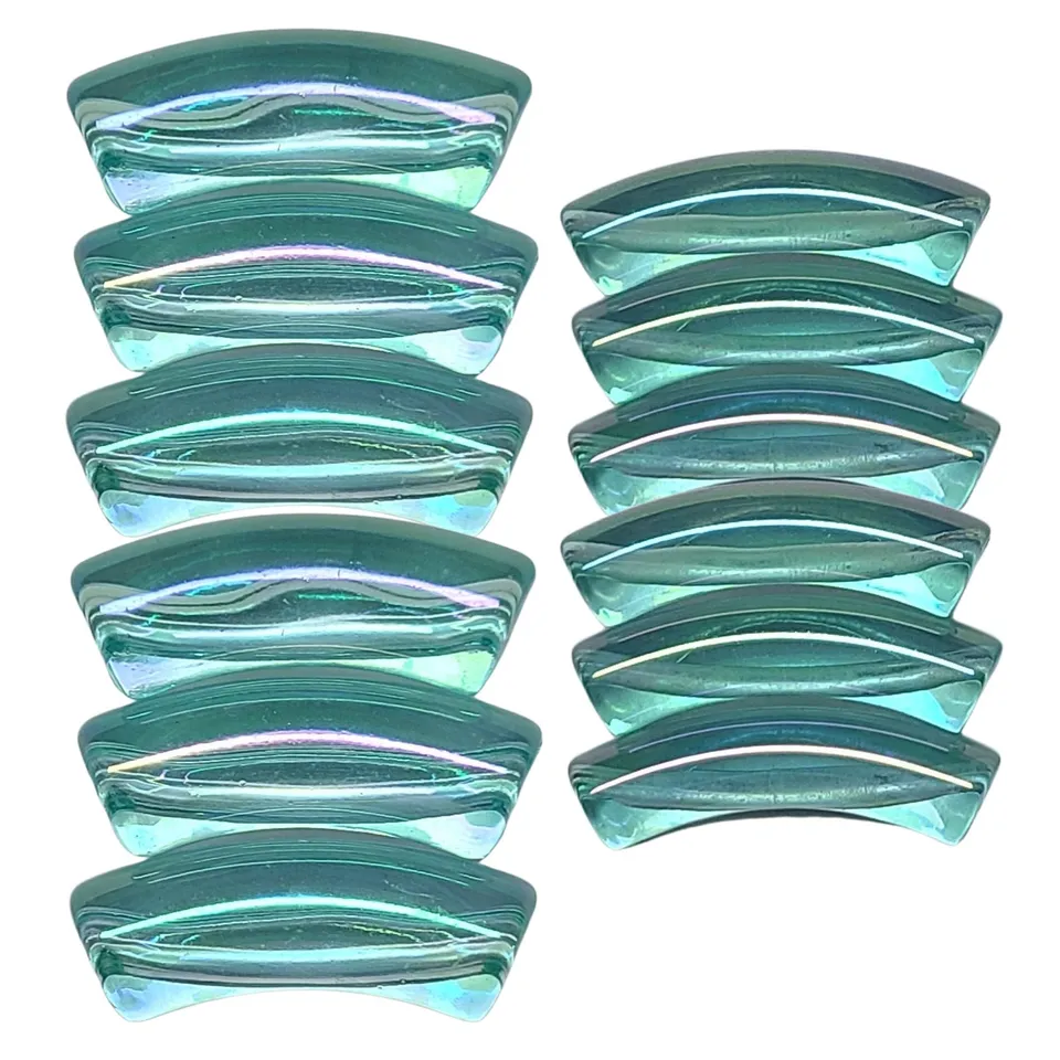 ARTSHOP Tubes 8MM 387 Perle Tube Incurvé Turquoise AB x1