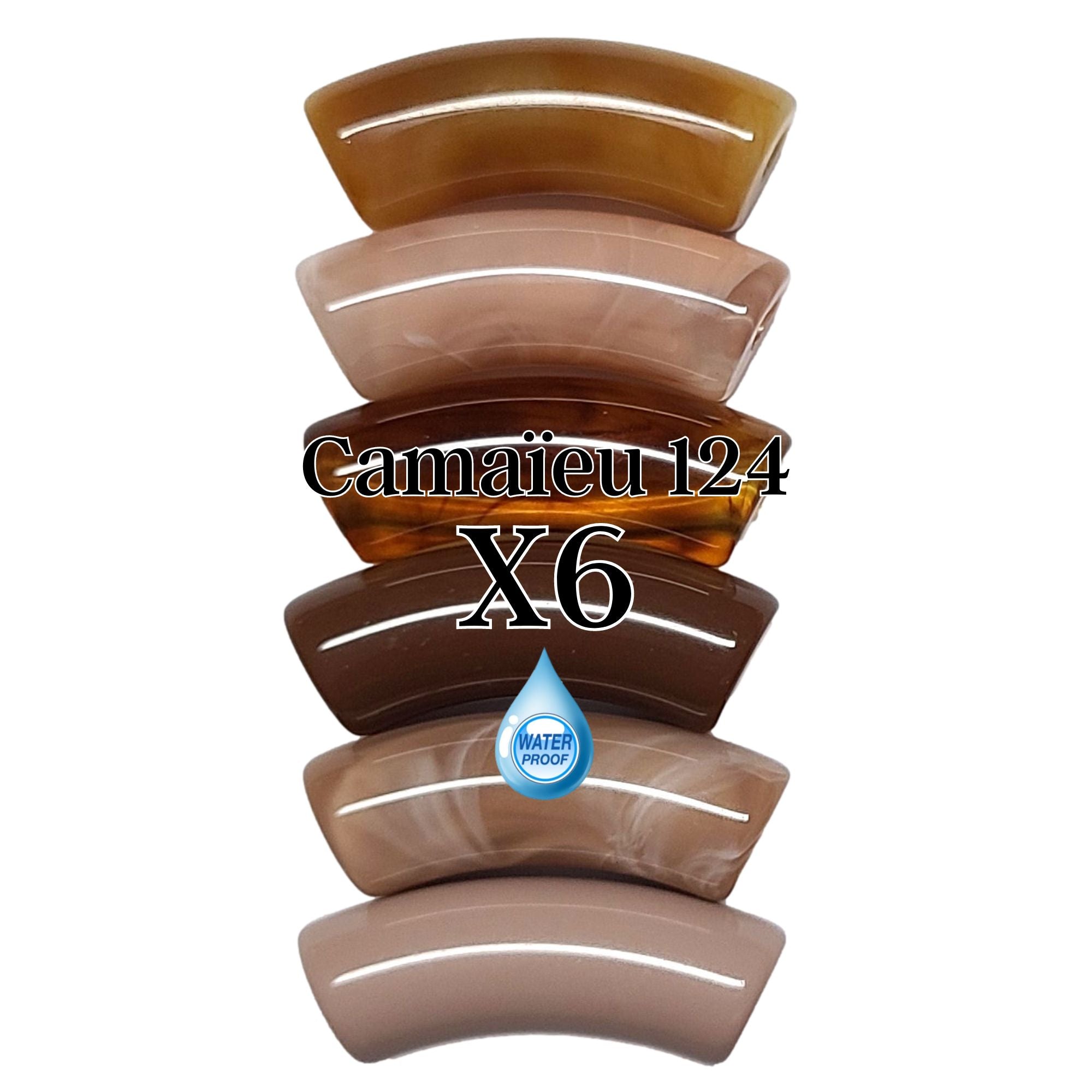 ARTSHOP Camaïeu 124 lot 6 tubes marron 12 mm acrylique
