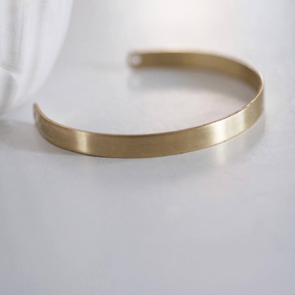 Gingerlily Accessoires cheveux EP bracelet manchette laiton brut 6mm