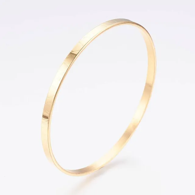 Gingerlily Accessoires bracelet jonc lisse doré acier 66mm x1