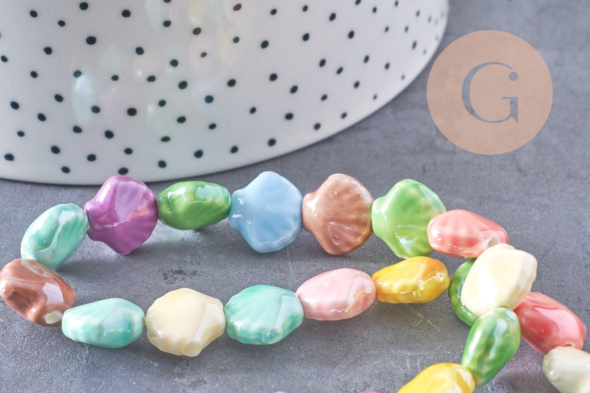 Gingerlily Perles G10324 perle coquillage porcelaine 13,5mm