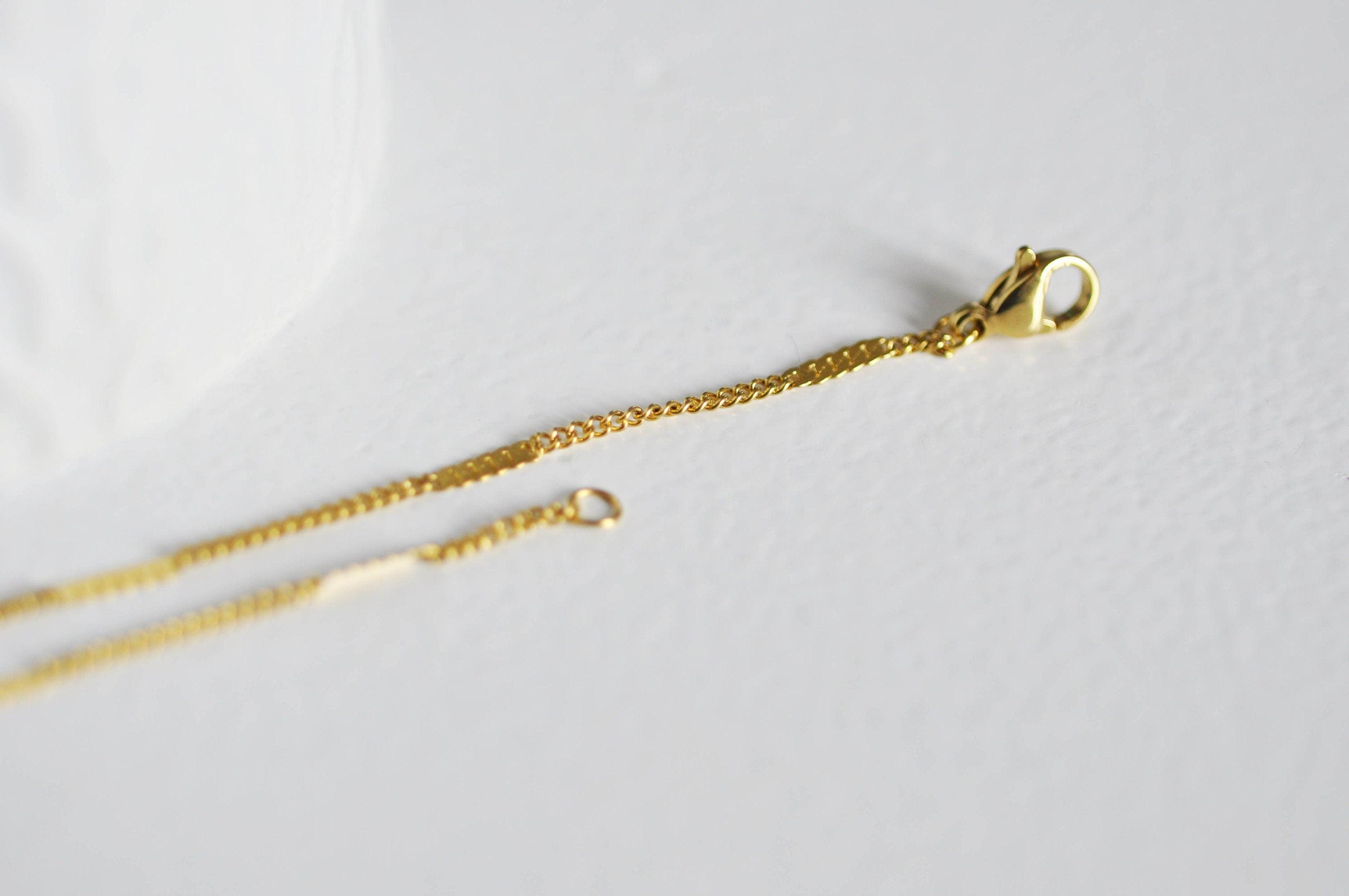 Gingerlily Apprêts G0644 chaîne fine dorée 14K 45cm 2mm