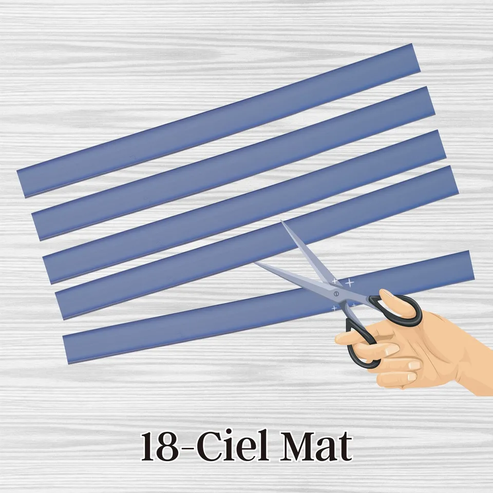 ARTSHOP Sangles sangle plate Ciel mat silicone 1 mètre