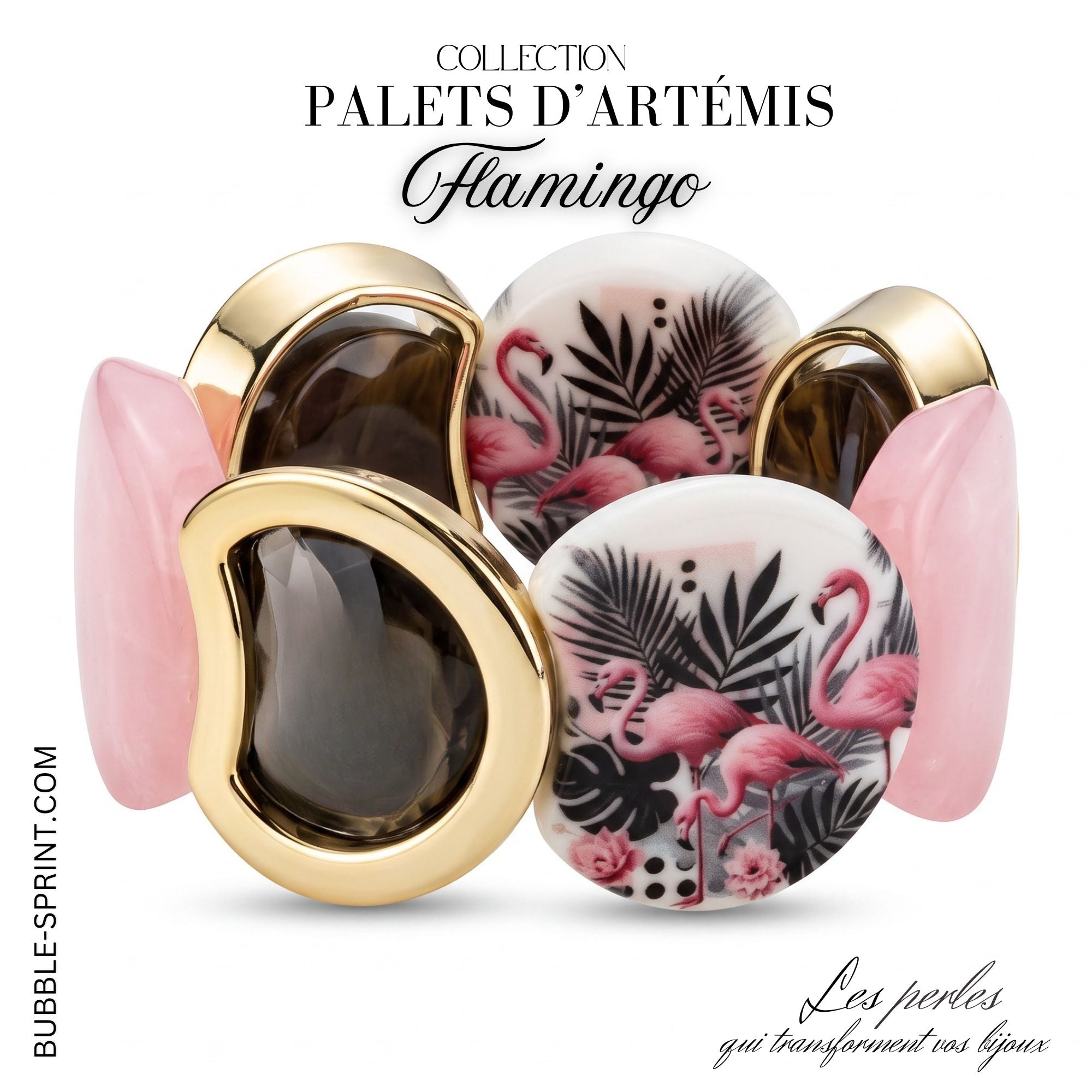 ARTSHOP Artemis Flamingo bracelet palets acrylique kit DIY