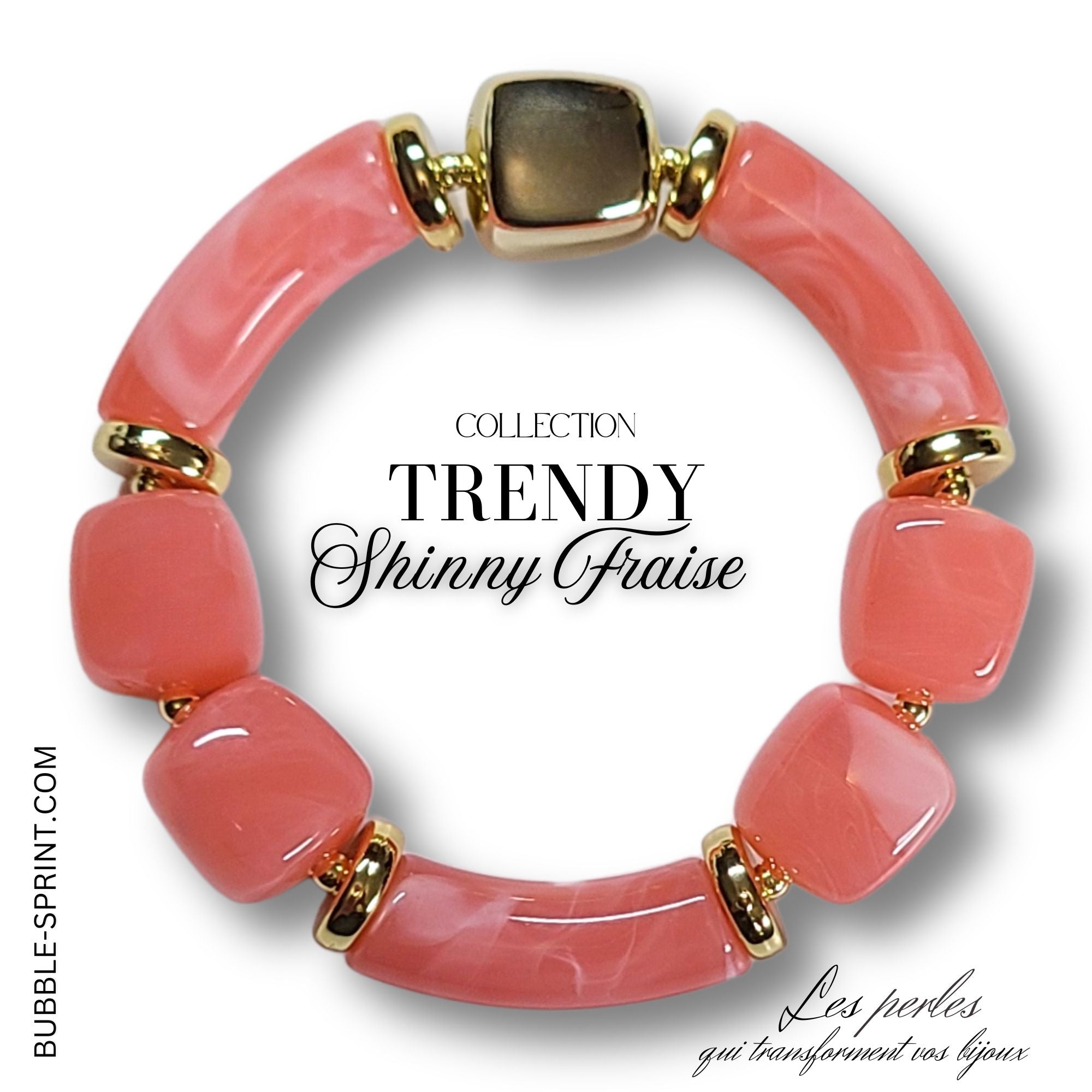 ARTSHOP TRENDY bracelet Shinny Fraise kit à faire soi-même