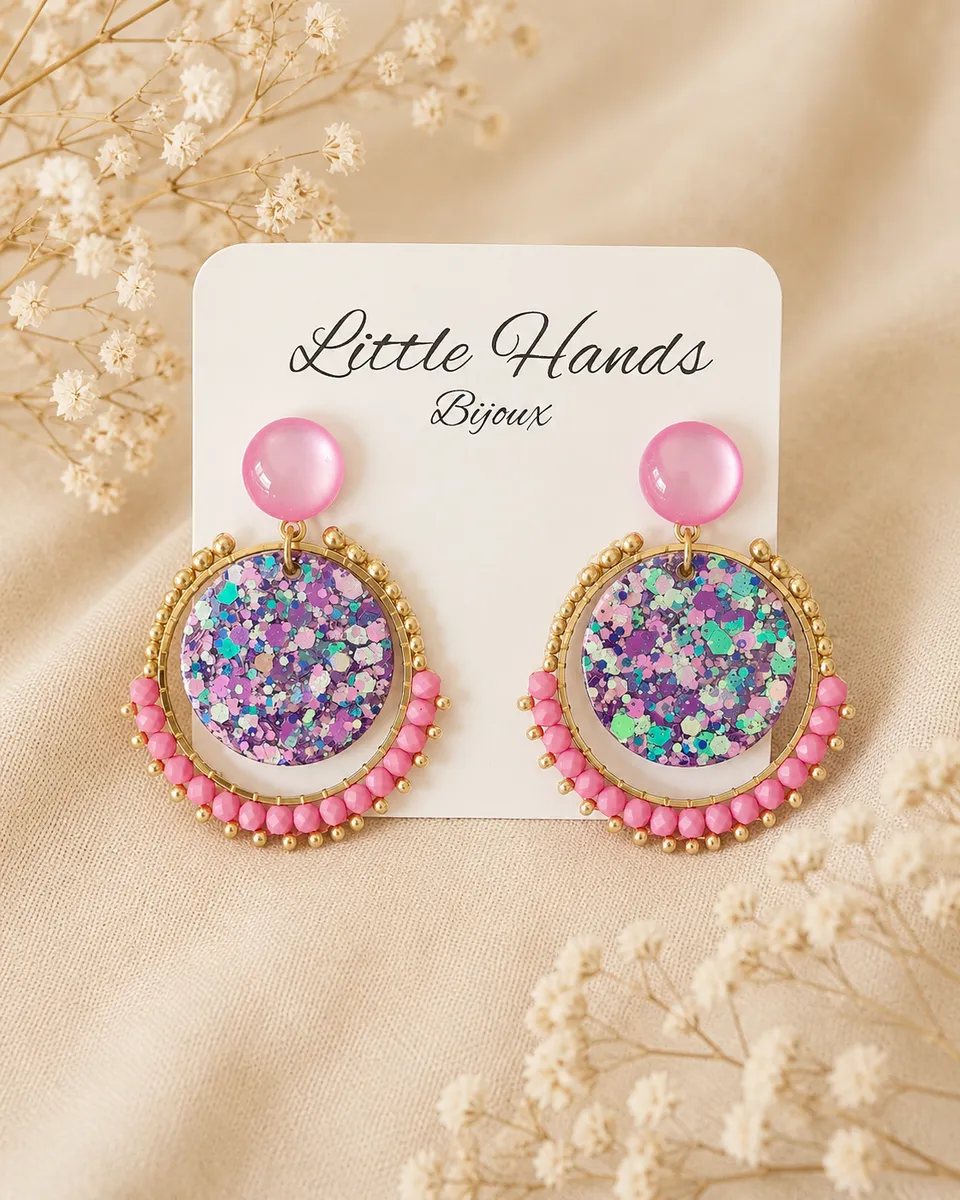 Little Hands Bijoux Bloom boucles d’oreilles Candy Pop