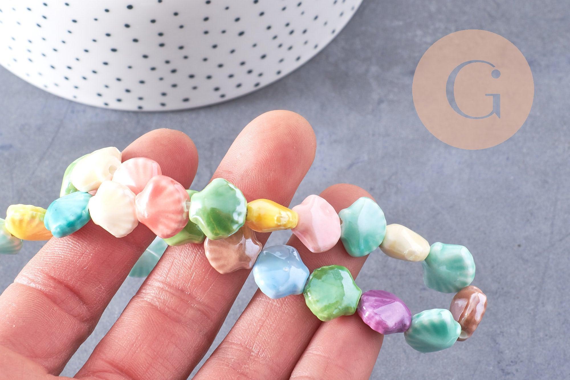 Gingerlily Perles G10324 perle coquillage porcelaine 13,5mm