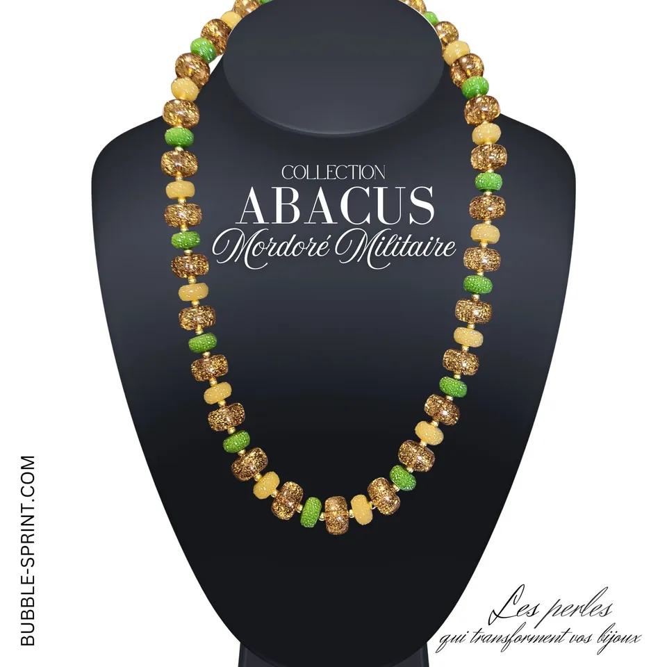 ARTSHOP Abacus collier mordoré militaire 54cm kit
