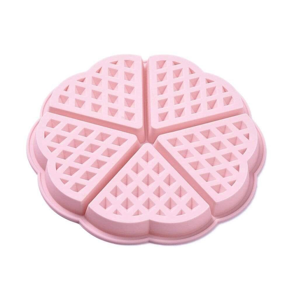 Gingerlily Pâte polymère Moule gaufre silicone rose 17,4 cm x1