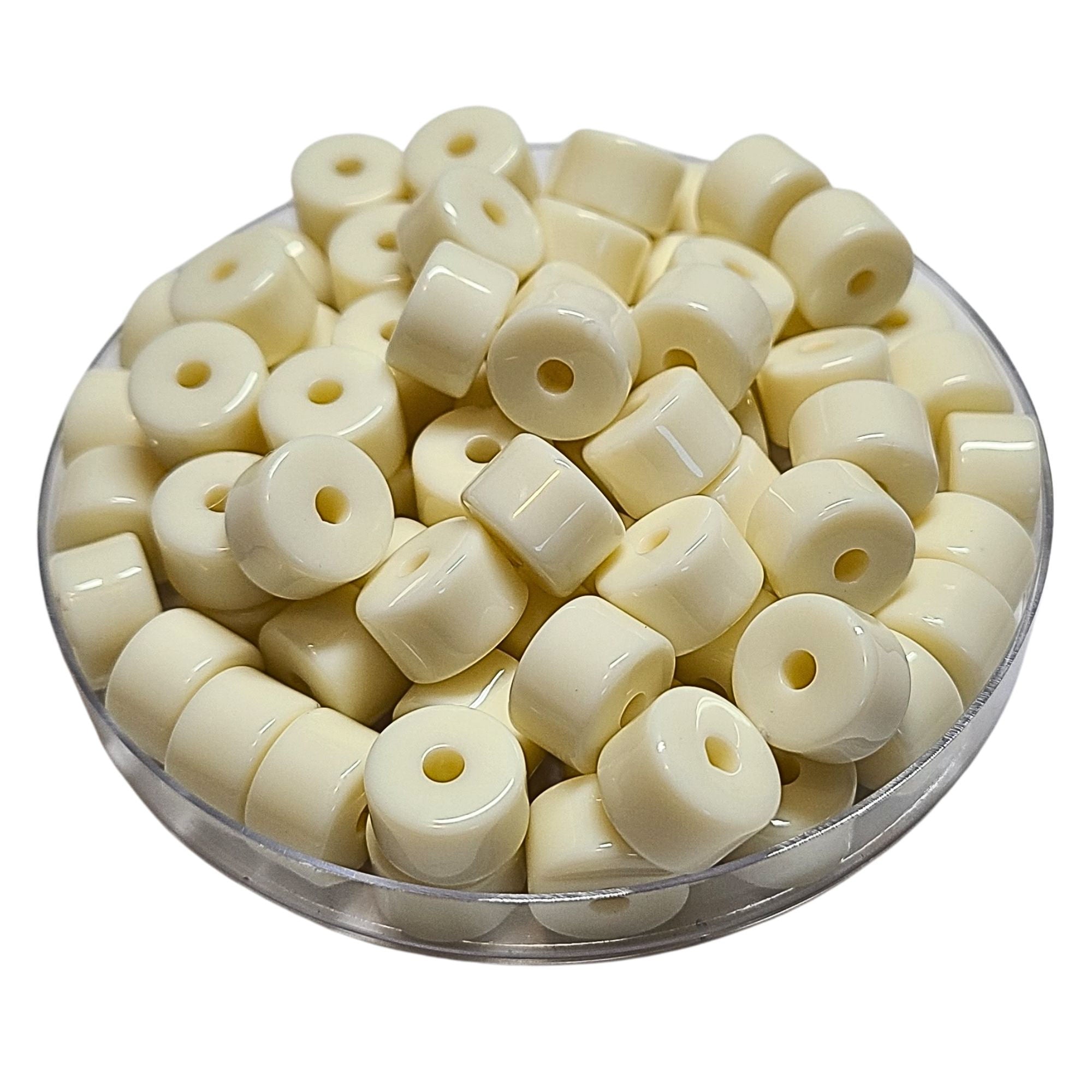 ARTSHOP 1/4 de tubes n°2 cylindre perle Ivoire 12MM x6