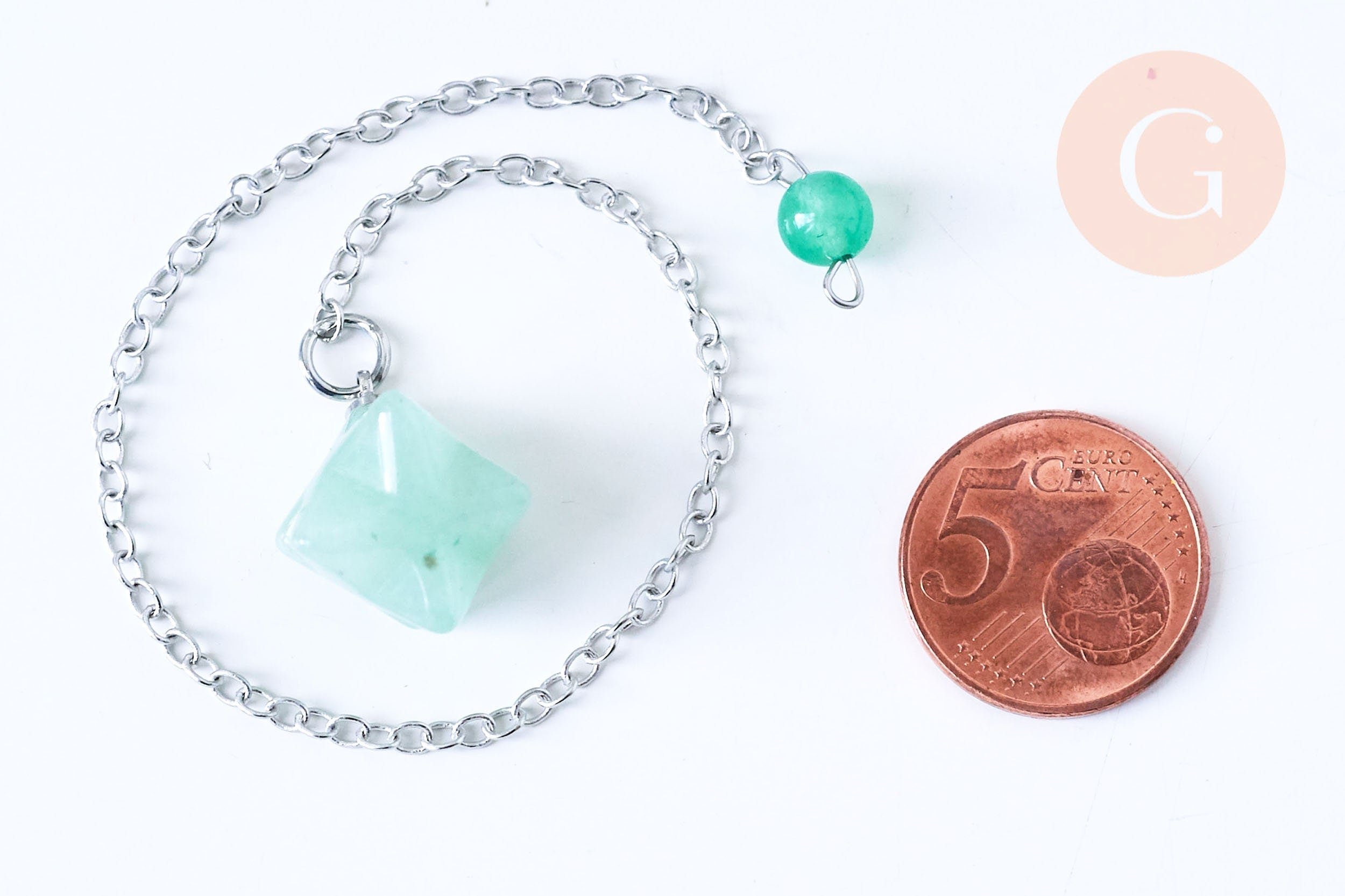 Gingerlily G5536 pendule Merkaba aventurine 23cm