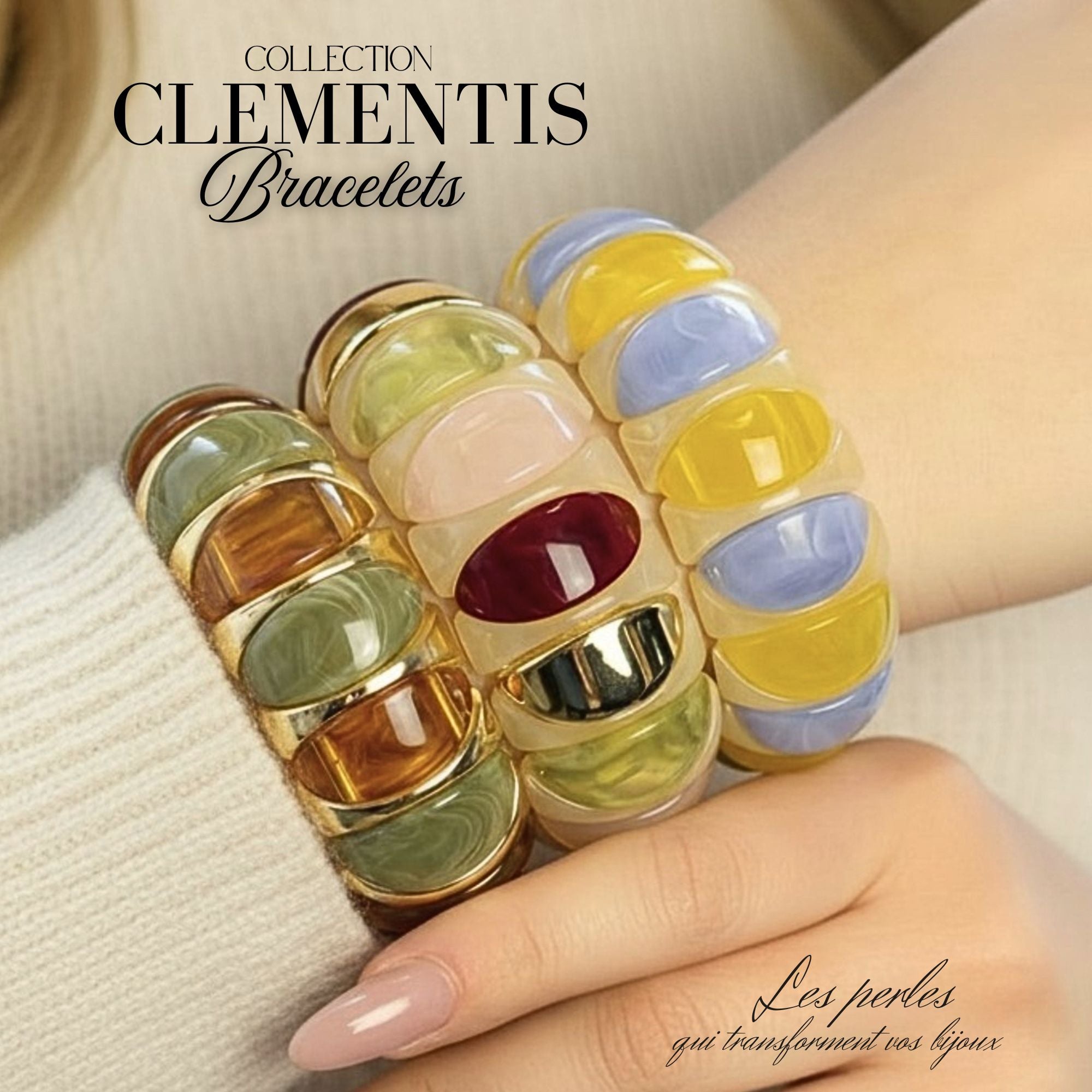 ARTSHOP Golden Clémentis bracelet kit doré 5.5 cm