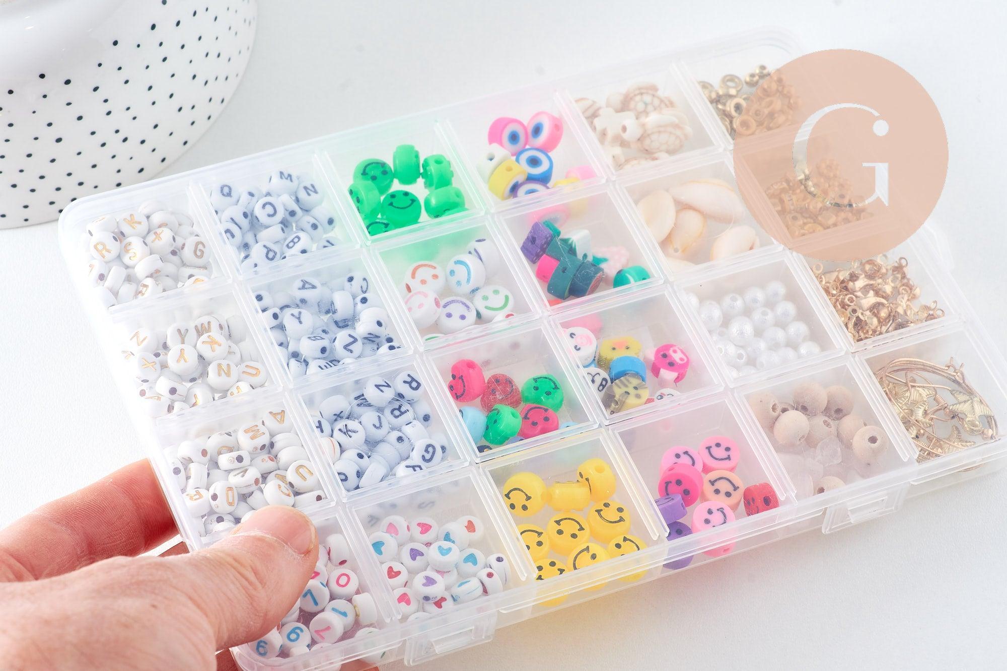 Gingerlily Kit boîte perles lettres smiley sans pinces