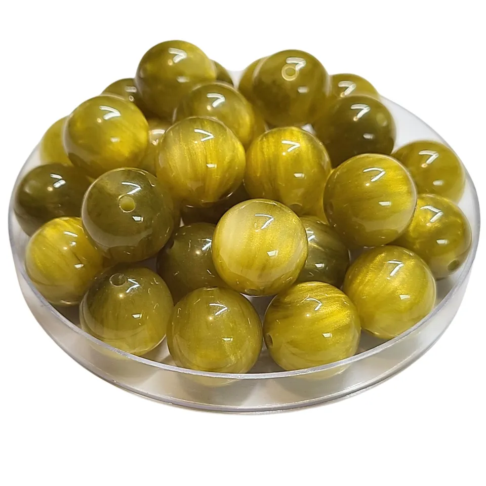 ARTSHOP Boules 16MM 355 boule acrylique Péridot scintillante x1
