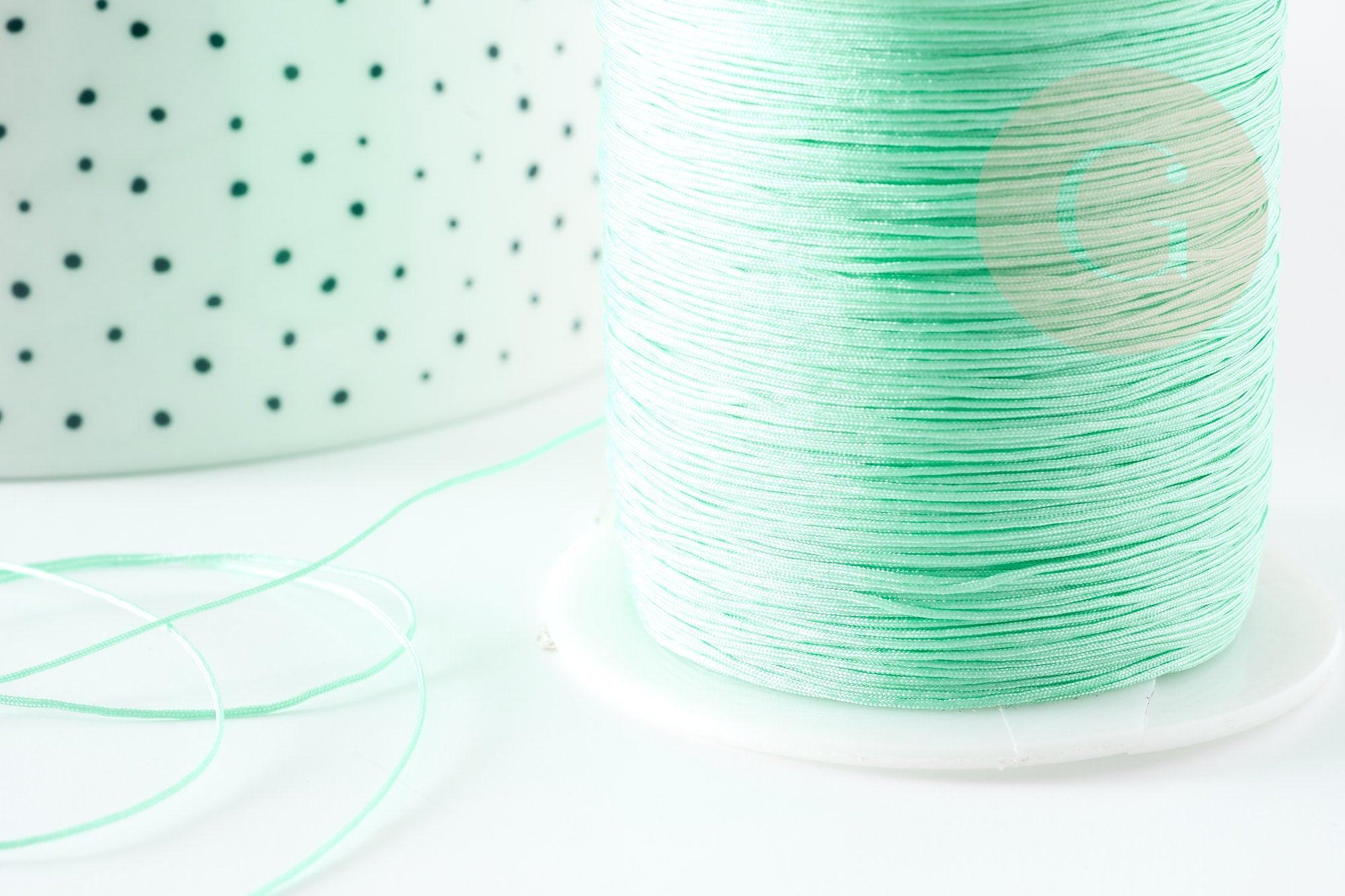 Gingerlily Cordon vert clair polyester 0,5 mm 1 mètre