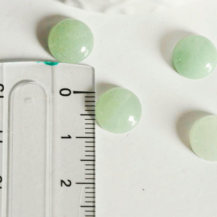 Gingerlily Cabochon aventurine verte rond 8mm pierre à coller