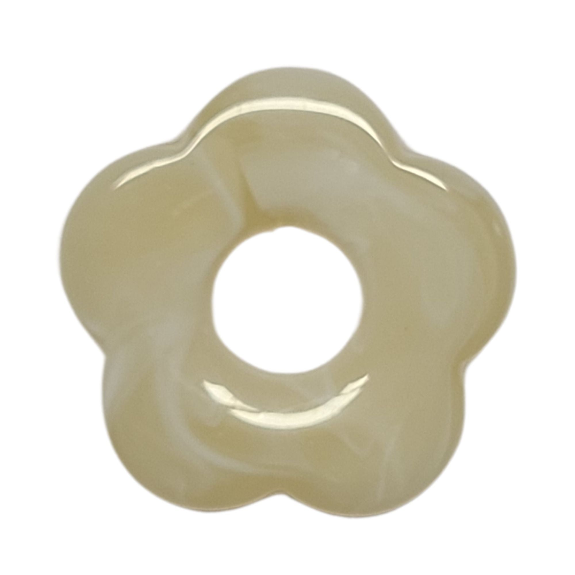 ARTSHOP Flower Power Fleur Capucine Champagne perle 27 mm x1
