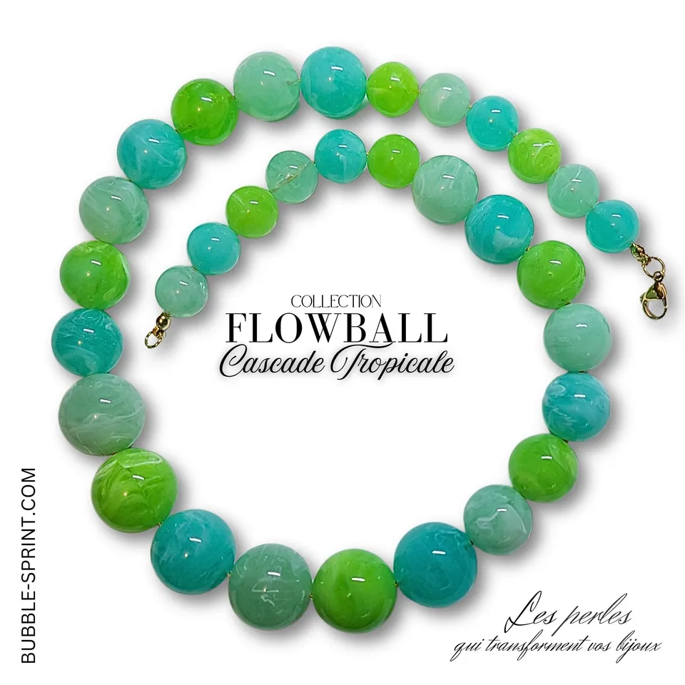 ARTSHOP Bijoux en KITS FLOWBALL kit collier cascade tropicale