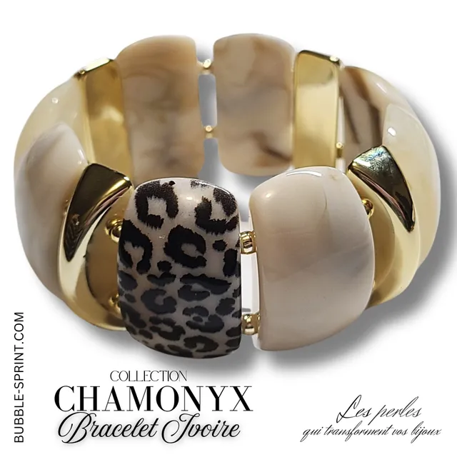 ARTSHOP Bijoux en KITS CHAMONYX bracelet ivoire kit complet