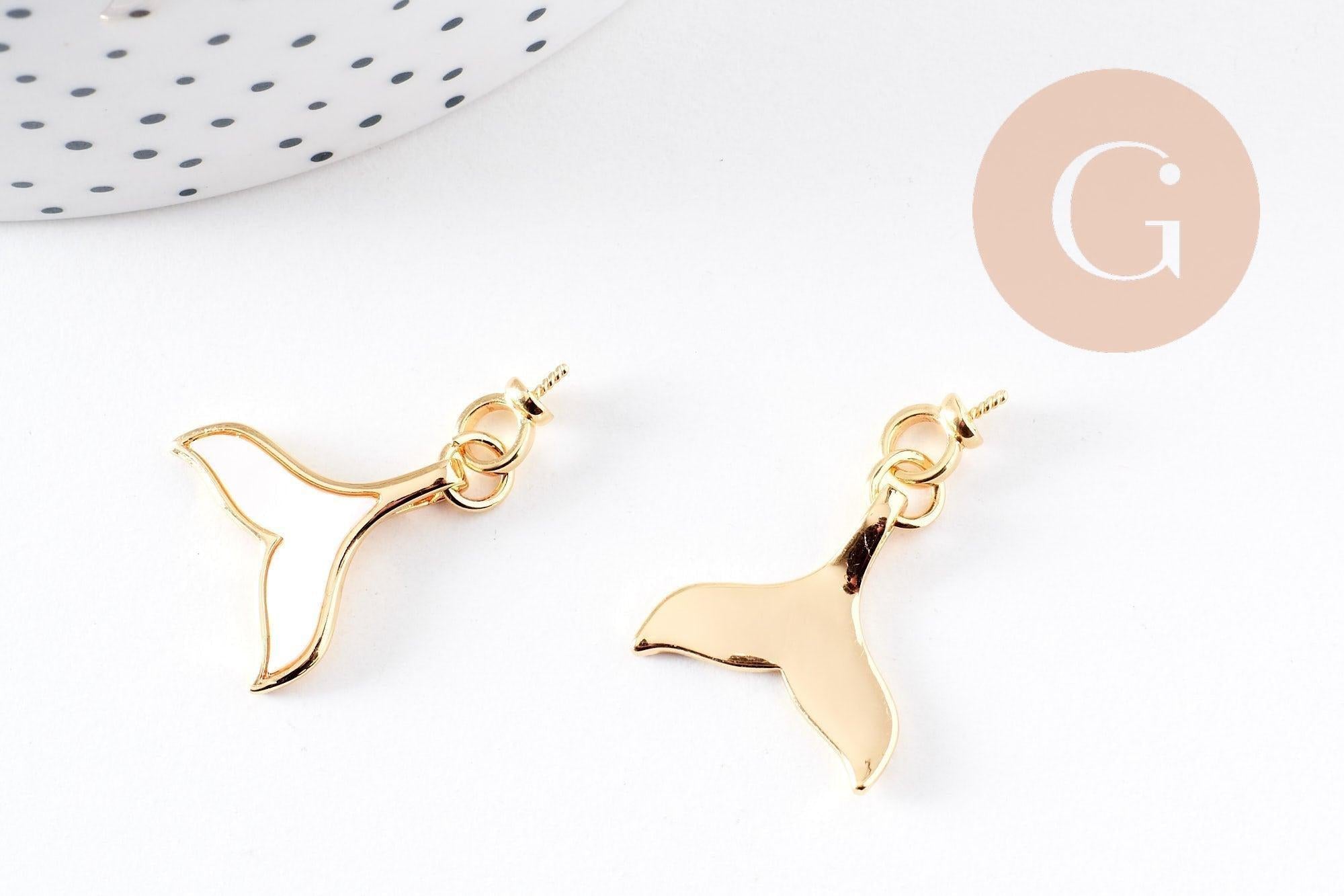 Gingerlily Pendentifs queue de poisson pendentif nacré 21mm
