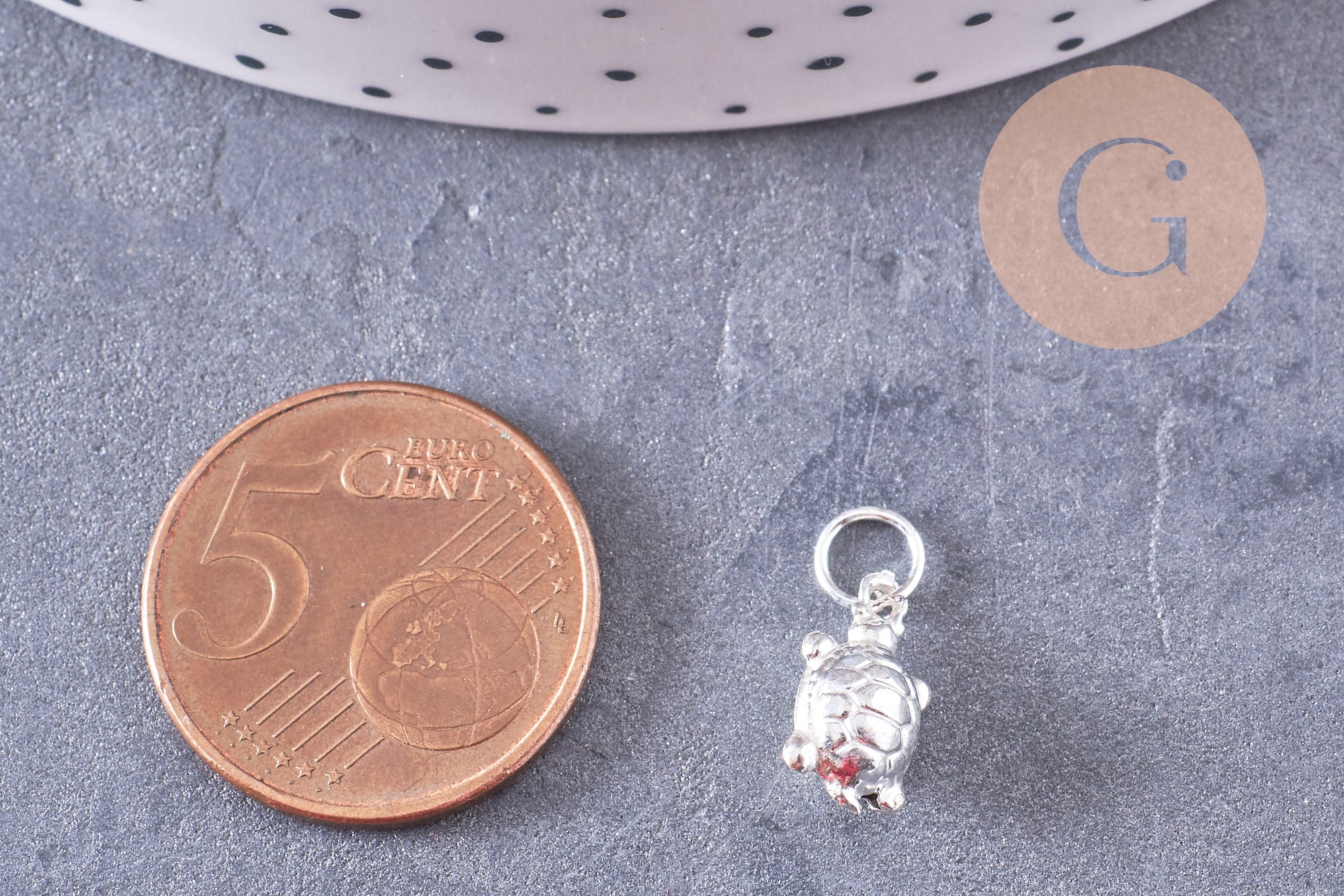 Gingerlily Pendentif Tortue G10701 argent 925 12,5 mm
