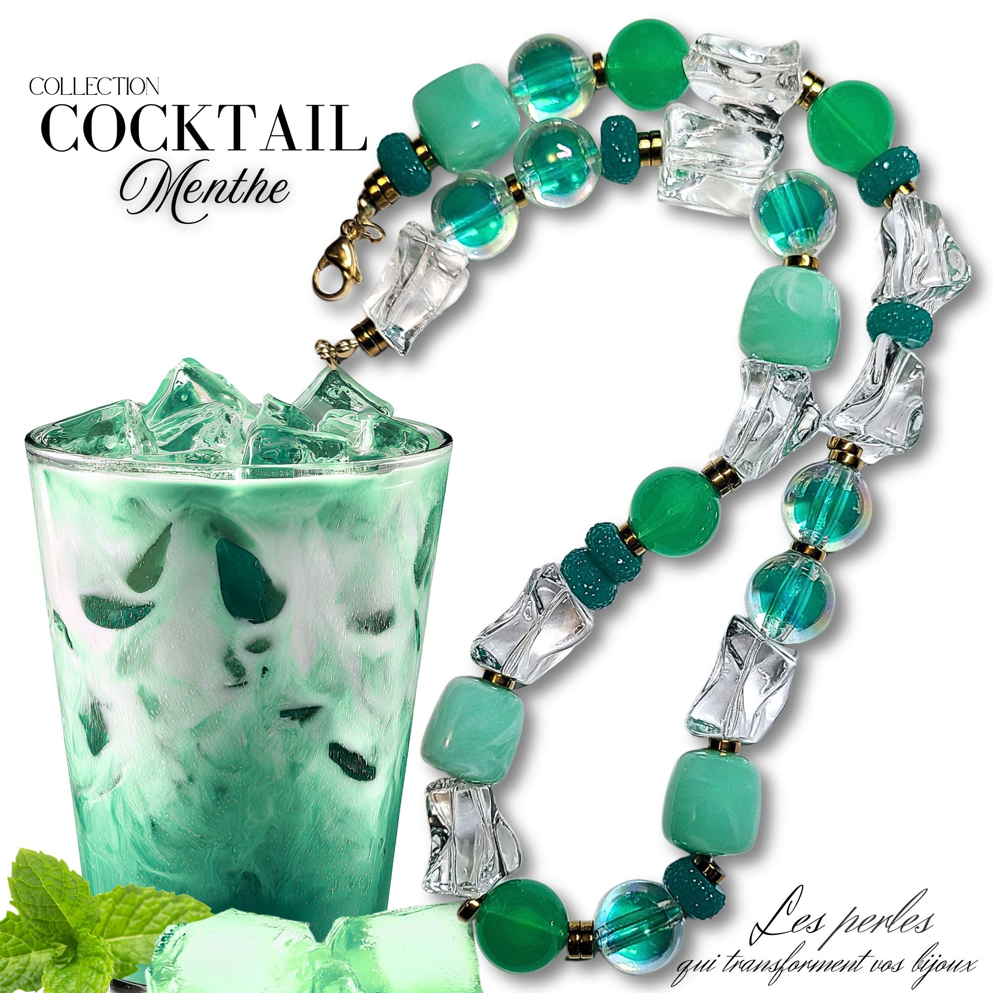 ARTSHOP COCKTAIL Collier Saveur Menthe kit à faire soi-même