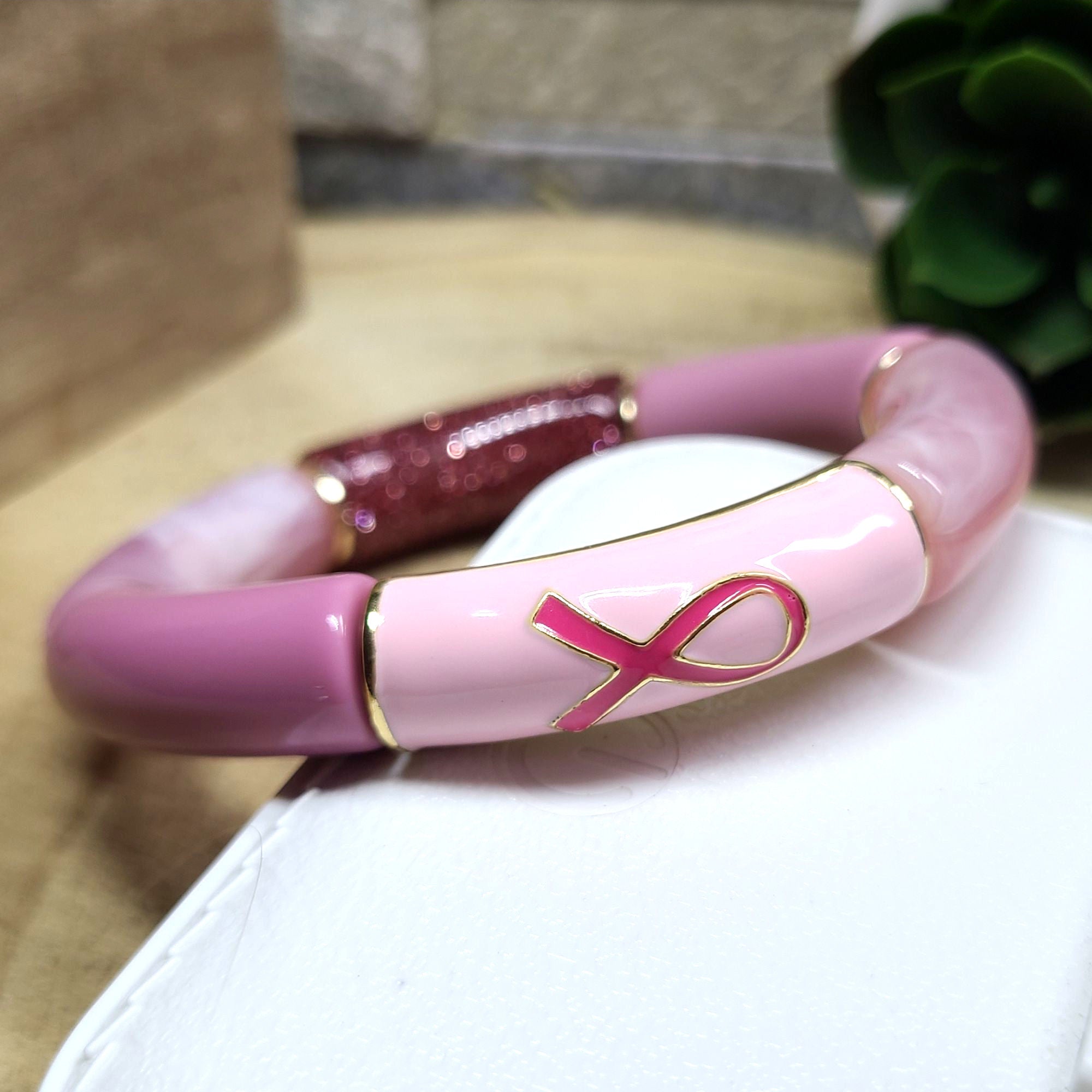 ARTSHOP Strass Émaillés 337 Tube Ruban Rose 12MM x1