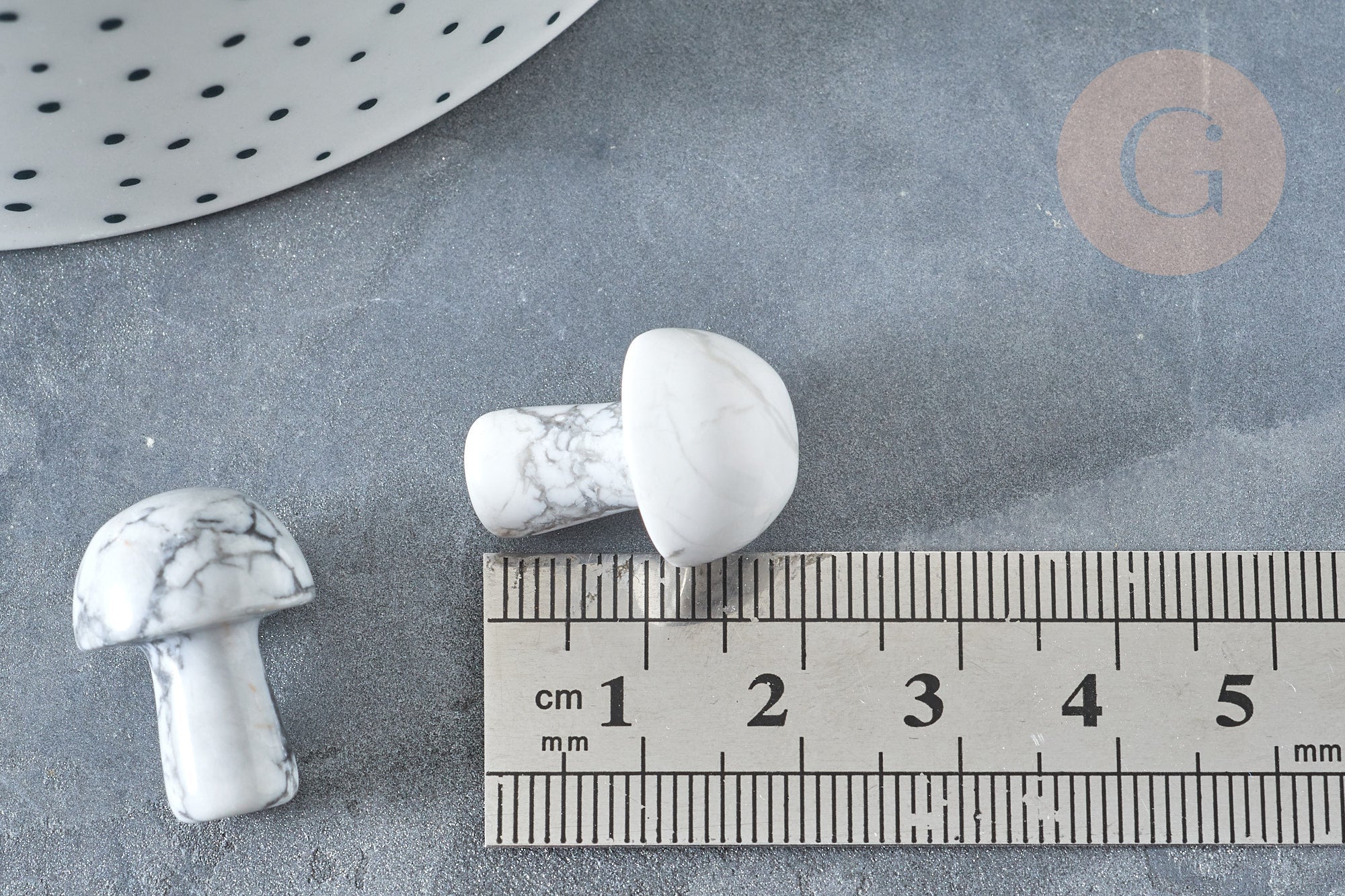 Gingerlily Pierres G7510 champignon massage howlite 21mm x1