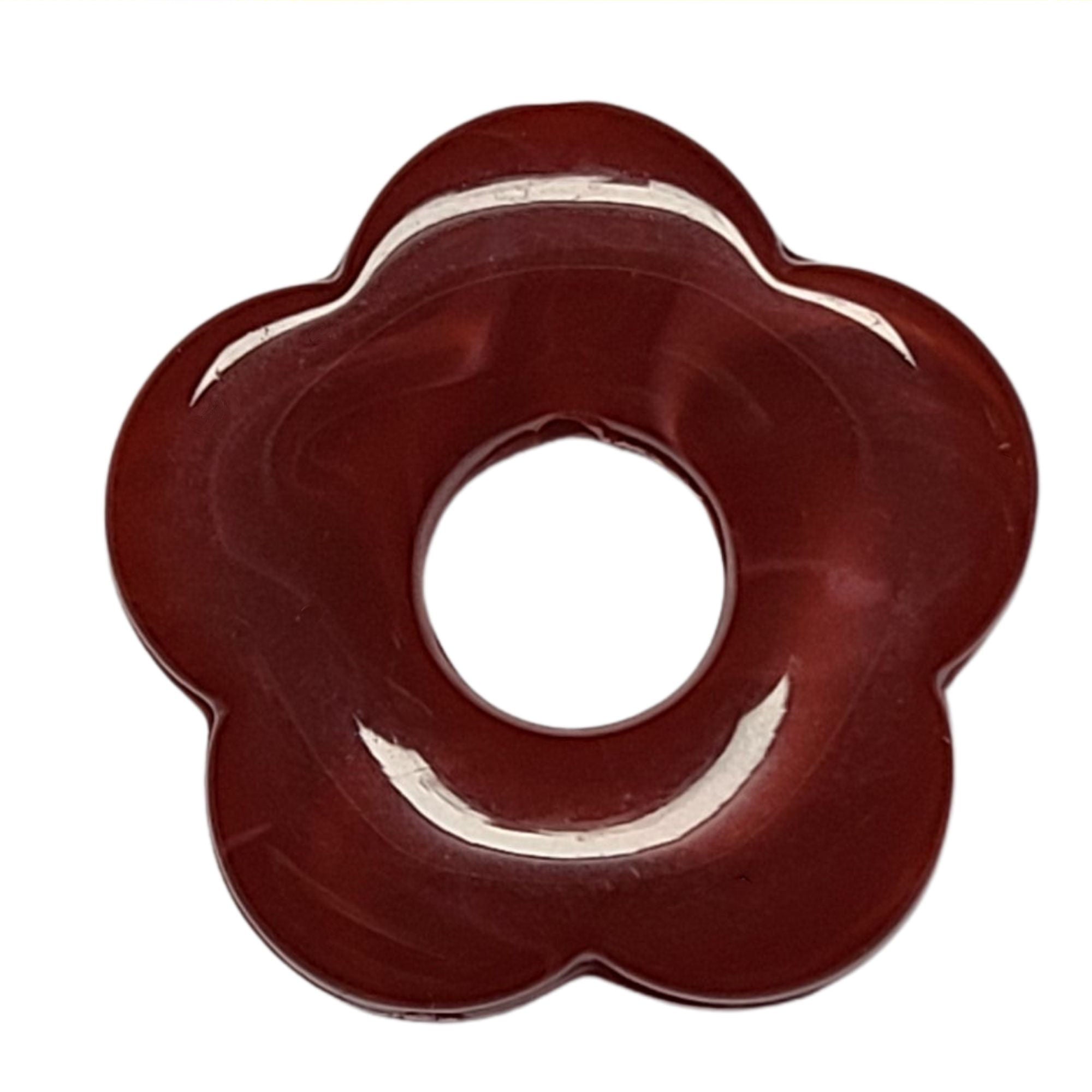 ARTSHOP Flower Power 26 Capucine pendentif fleur rouge brique 27mm