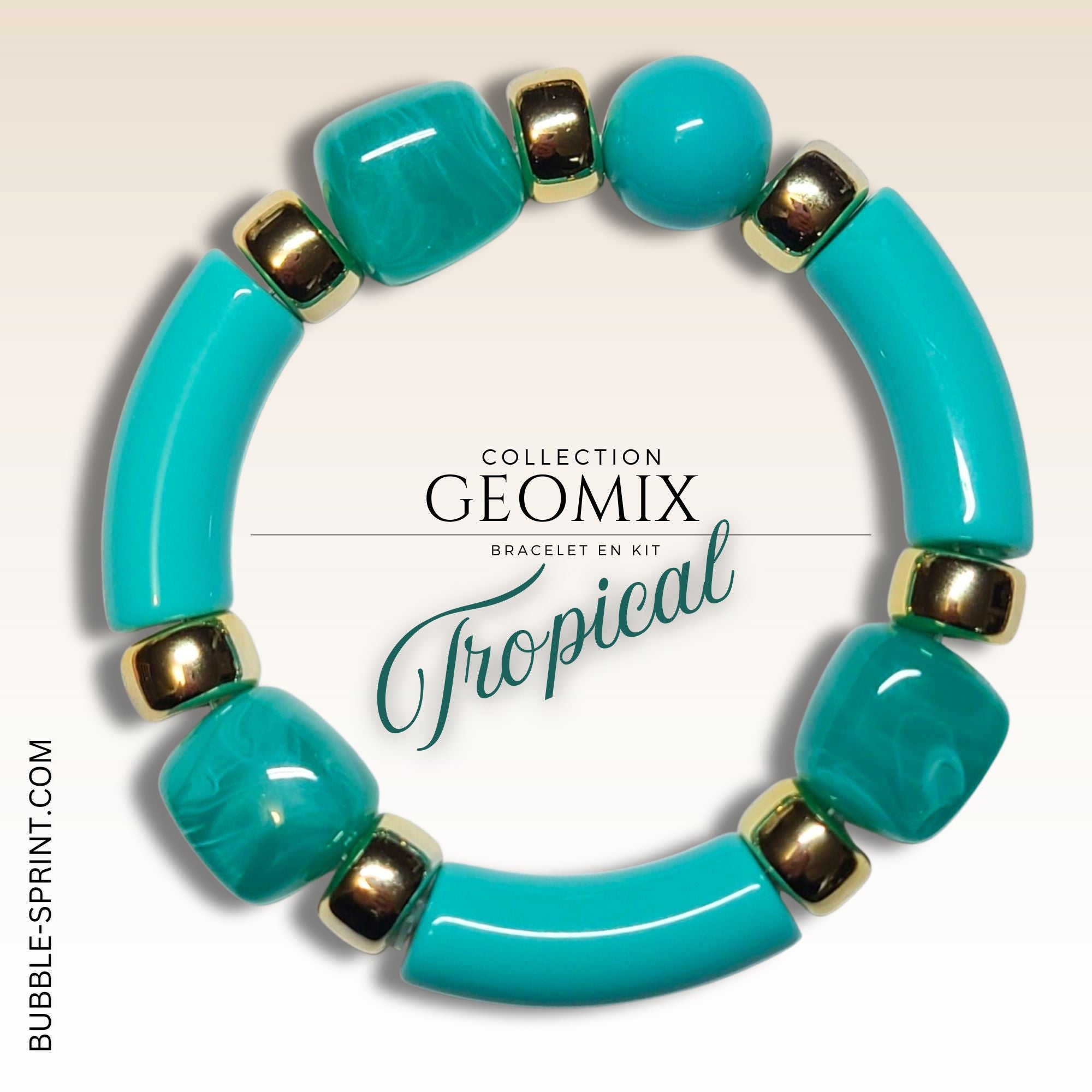 ARTSHOP Geomix kit bracelet Tropical à faire soi-même