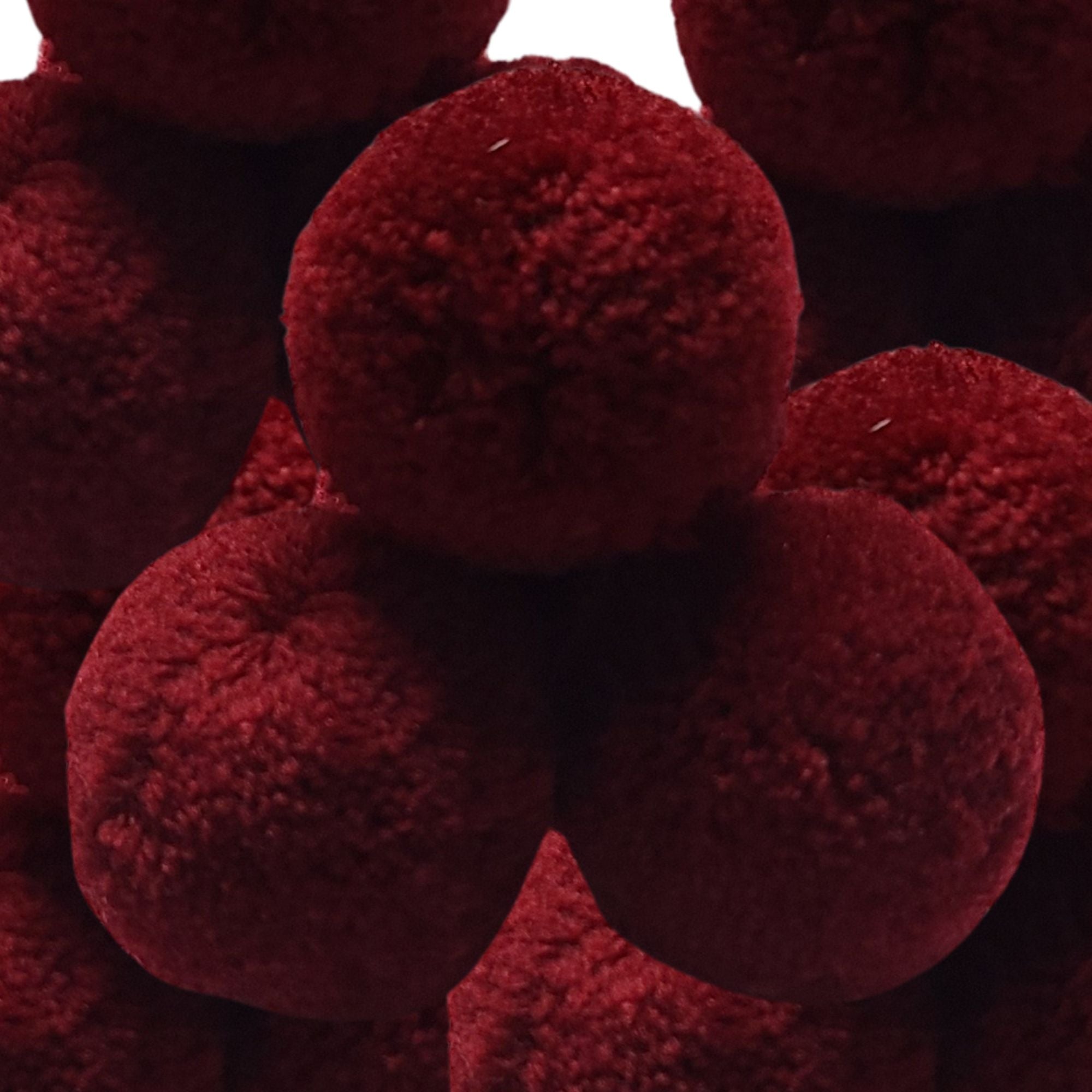 ARTSHOP Chouchous Balls Pompon Synthétique Bordeaux 40MM