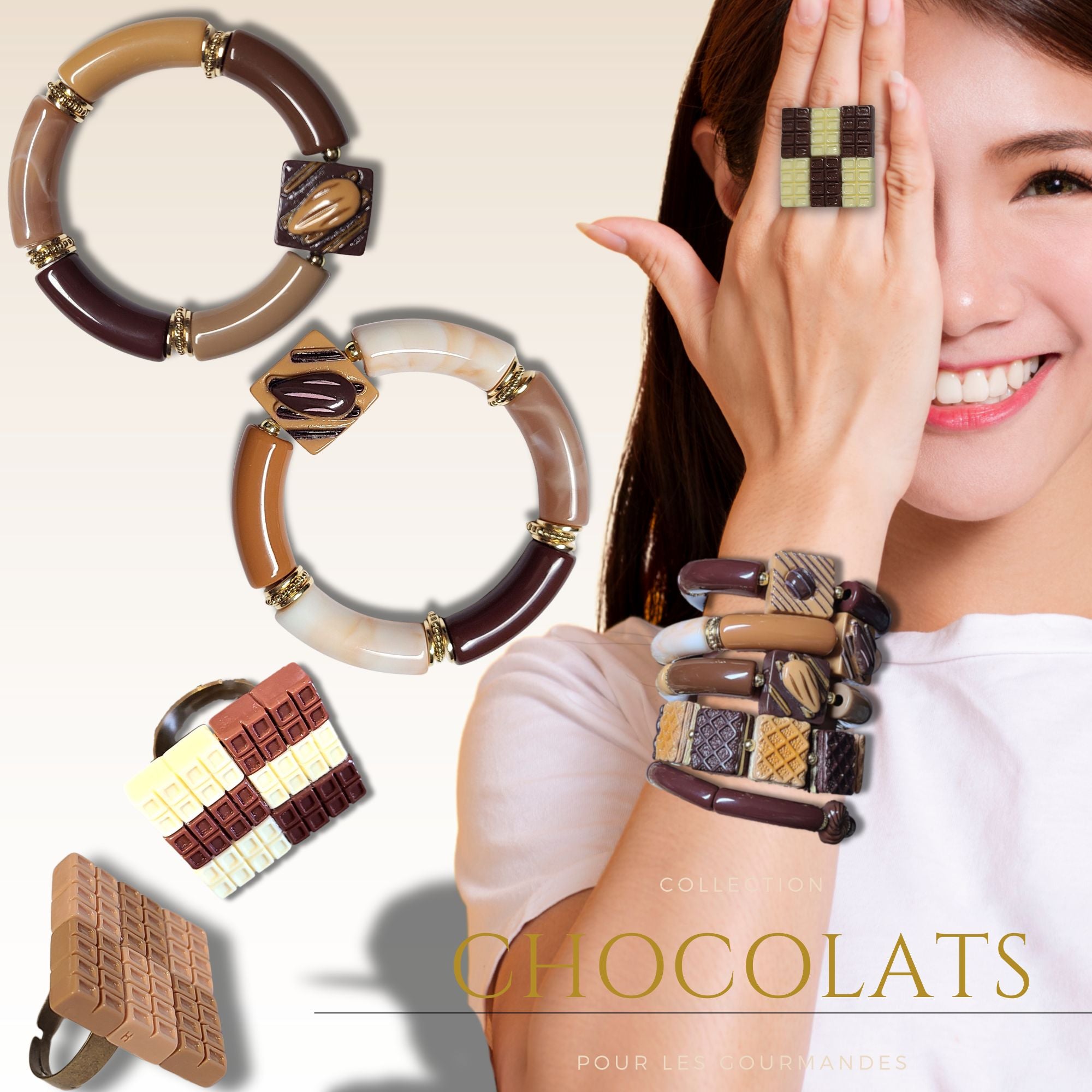 ARTSHOP Bijoux en KITS Kit bracelet Caramel amande