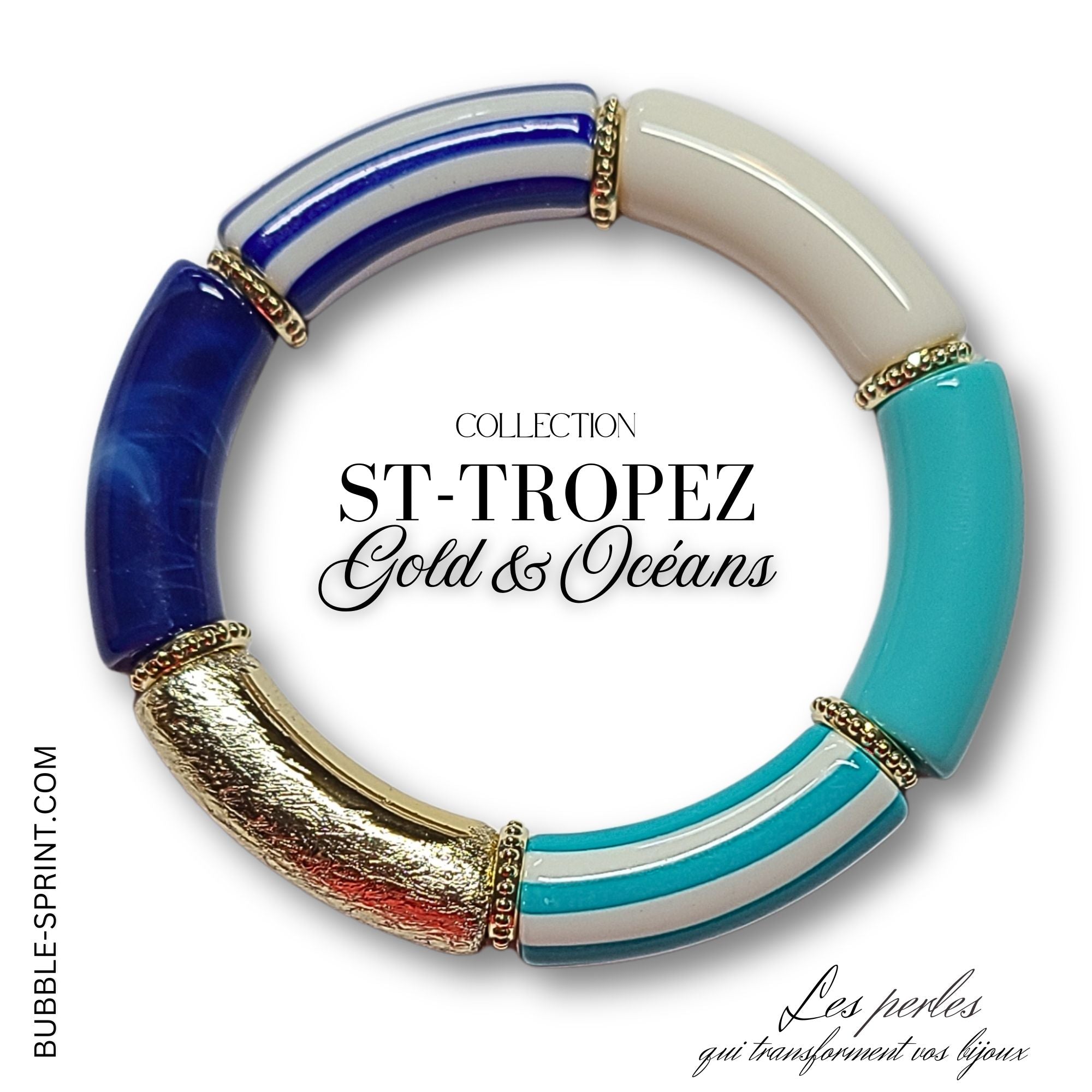 ARTSHOP Prêts-à-porter ST-TROPEZ bracelet Gold Océans kit monté