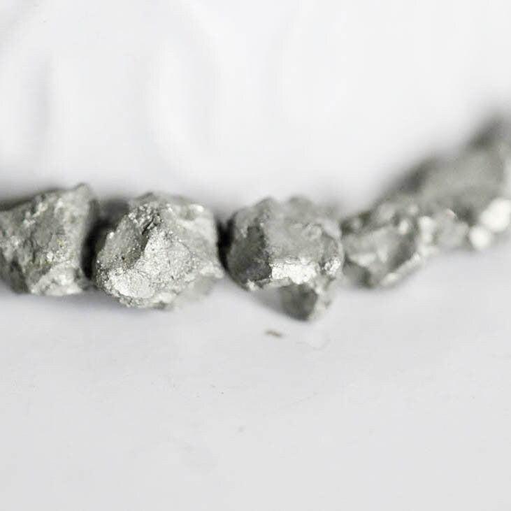 Gingerlily Perles pyrite nugget G1947 perles pierre fil 40 cm