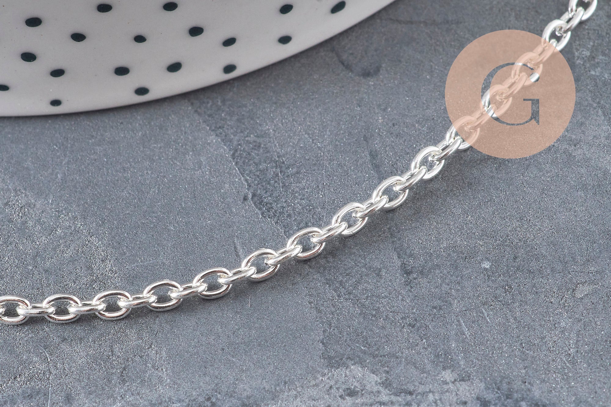 Gingerlily Bracelet forçat acier argenté 4mm 18.5cm x1