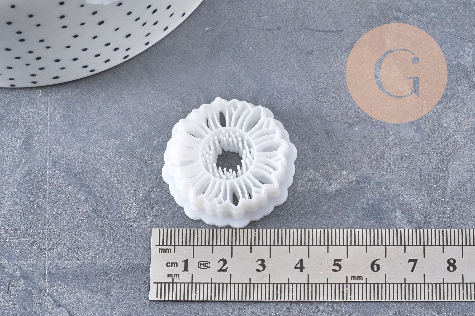 Gingerlily Pâte emporte-pièce tournesol rond 30mm x1