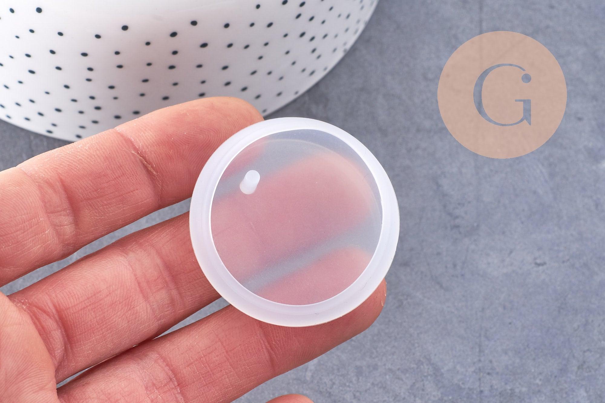 Gingerlily Moule silicone rond G10165 moule 42 mm résine