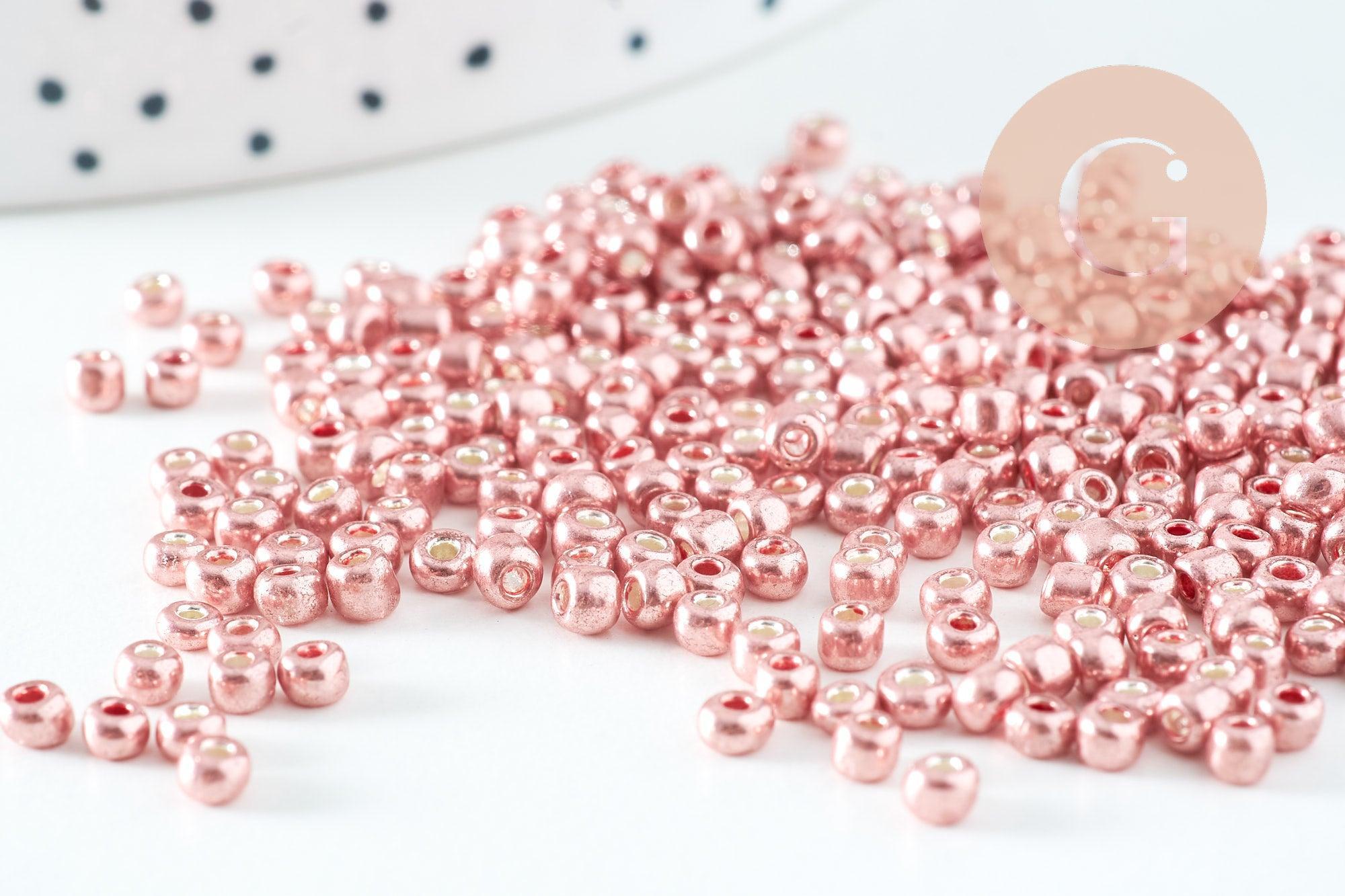Gingerlily Perles rocaille cuivre métallisé 3mm 10g