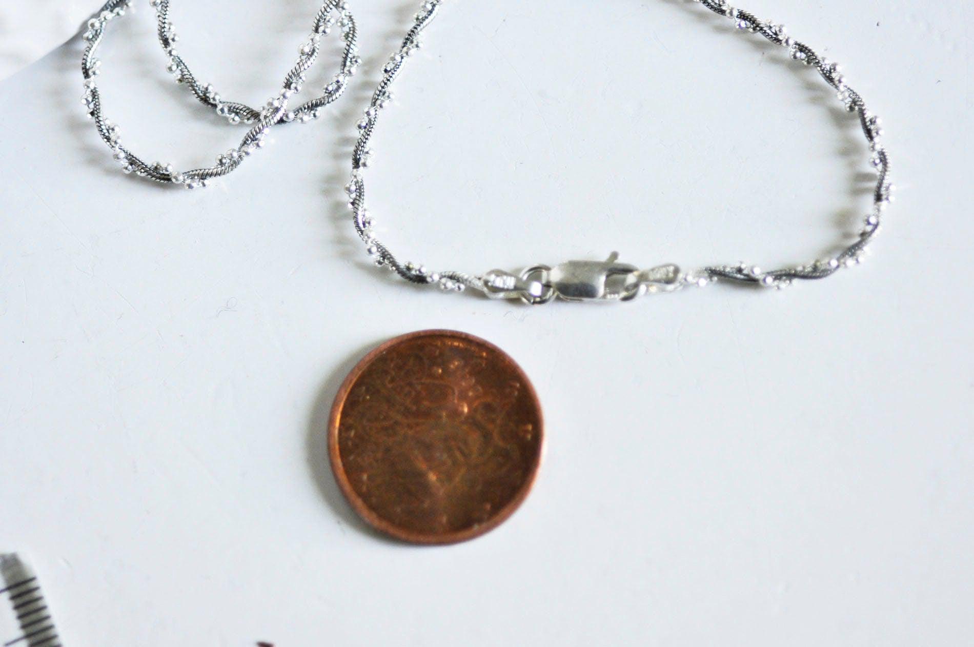Gingerlily Chaînes Collier Double Argent 925 0,8mm 40cm