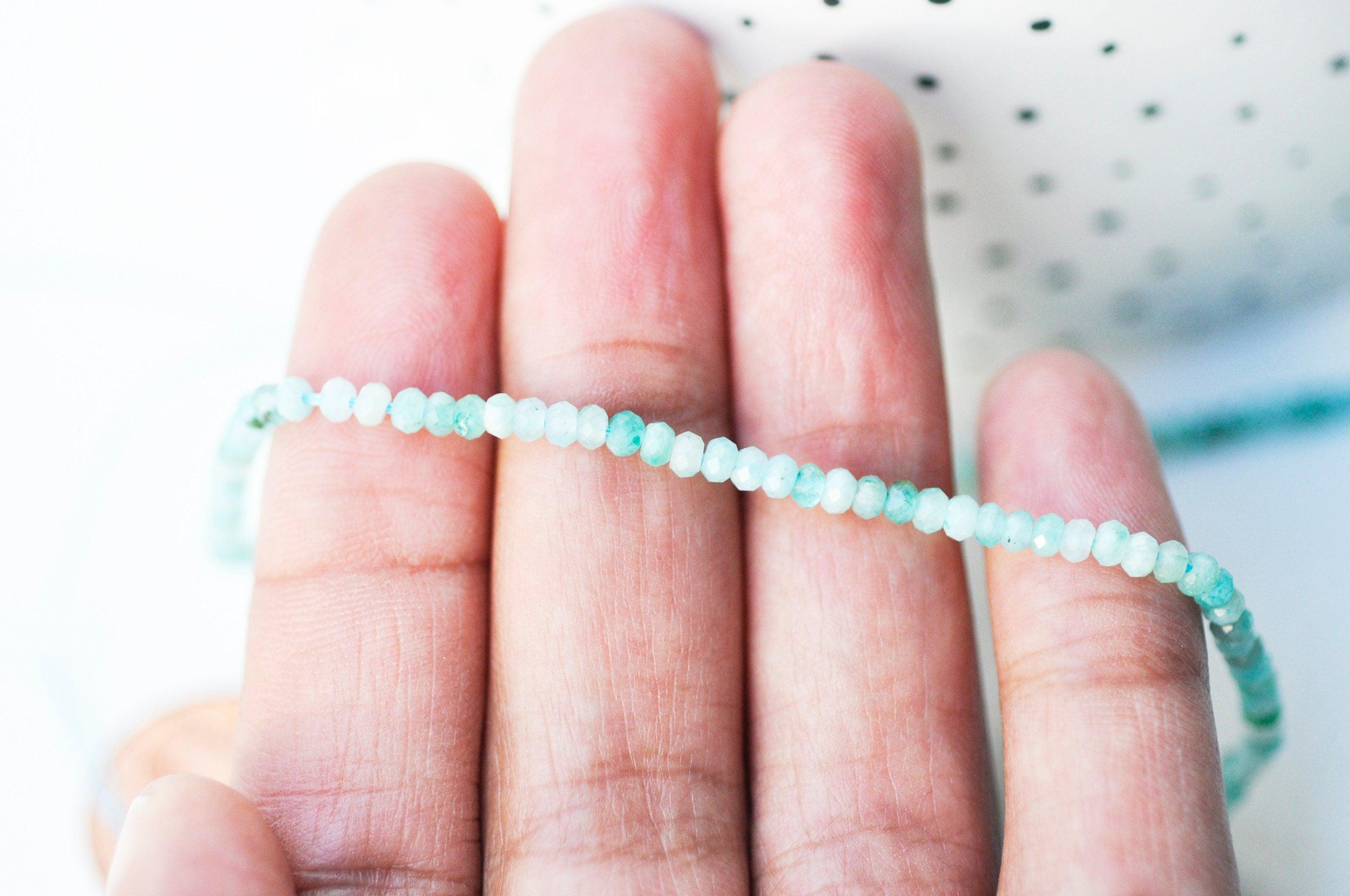 Gingerlily Amazonite G5169 perles abacus 4 mm fil 125 perles