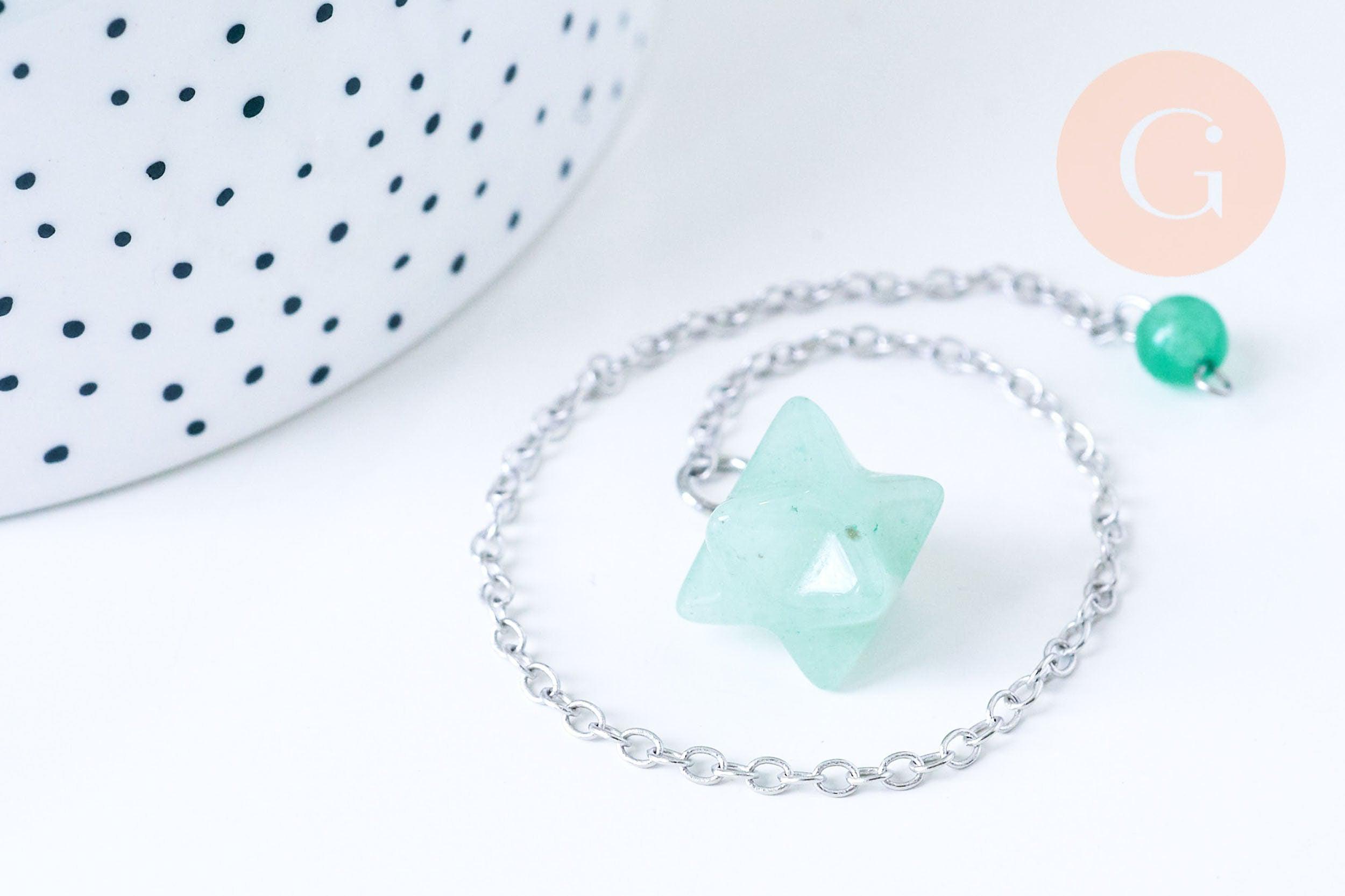 Gingerlily G5536 pendule Merkaba aventurine 23cm