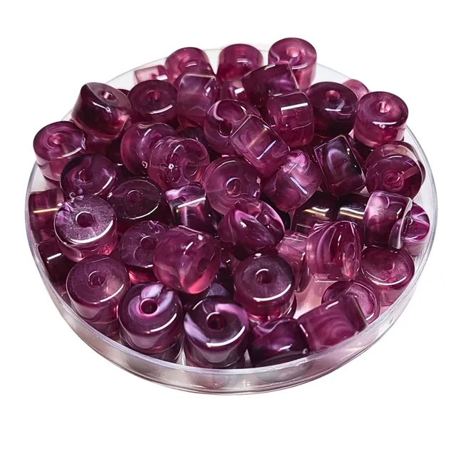 ARTSHOP 1/4 de tubes cylindre Raisin marbré 12 mm x6