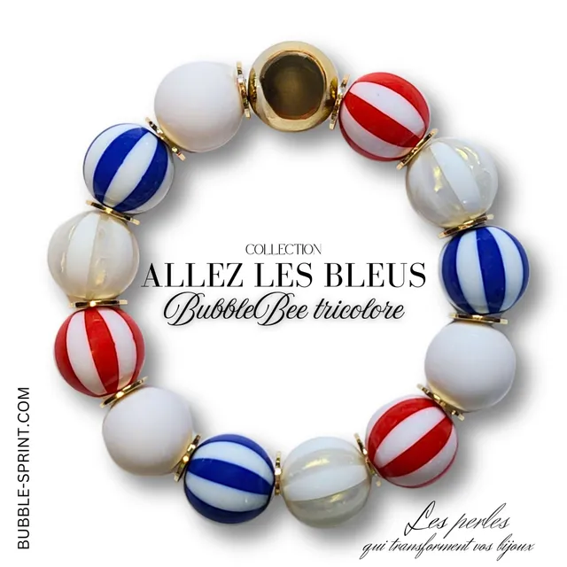 ARTSHOP BubbleBee Tricolore bracelet Allez les Bleus