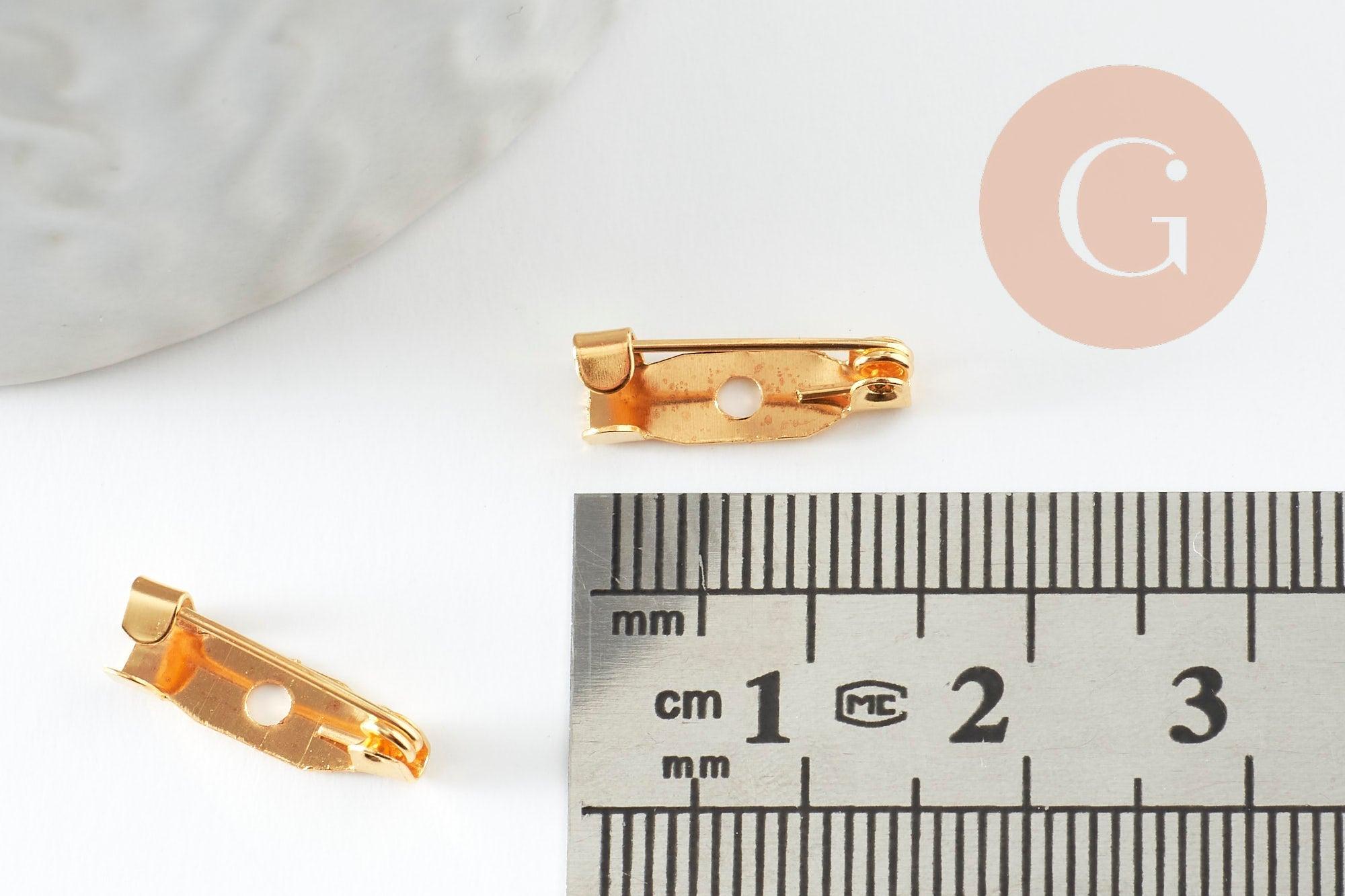 Gingerlily Perles G9478 support broche doré 15 mm x10