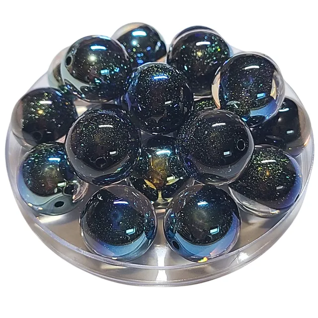 ARTSHOP Boules Glitters 278 perle Noir AB 20MM x1