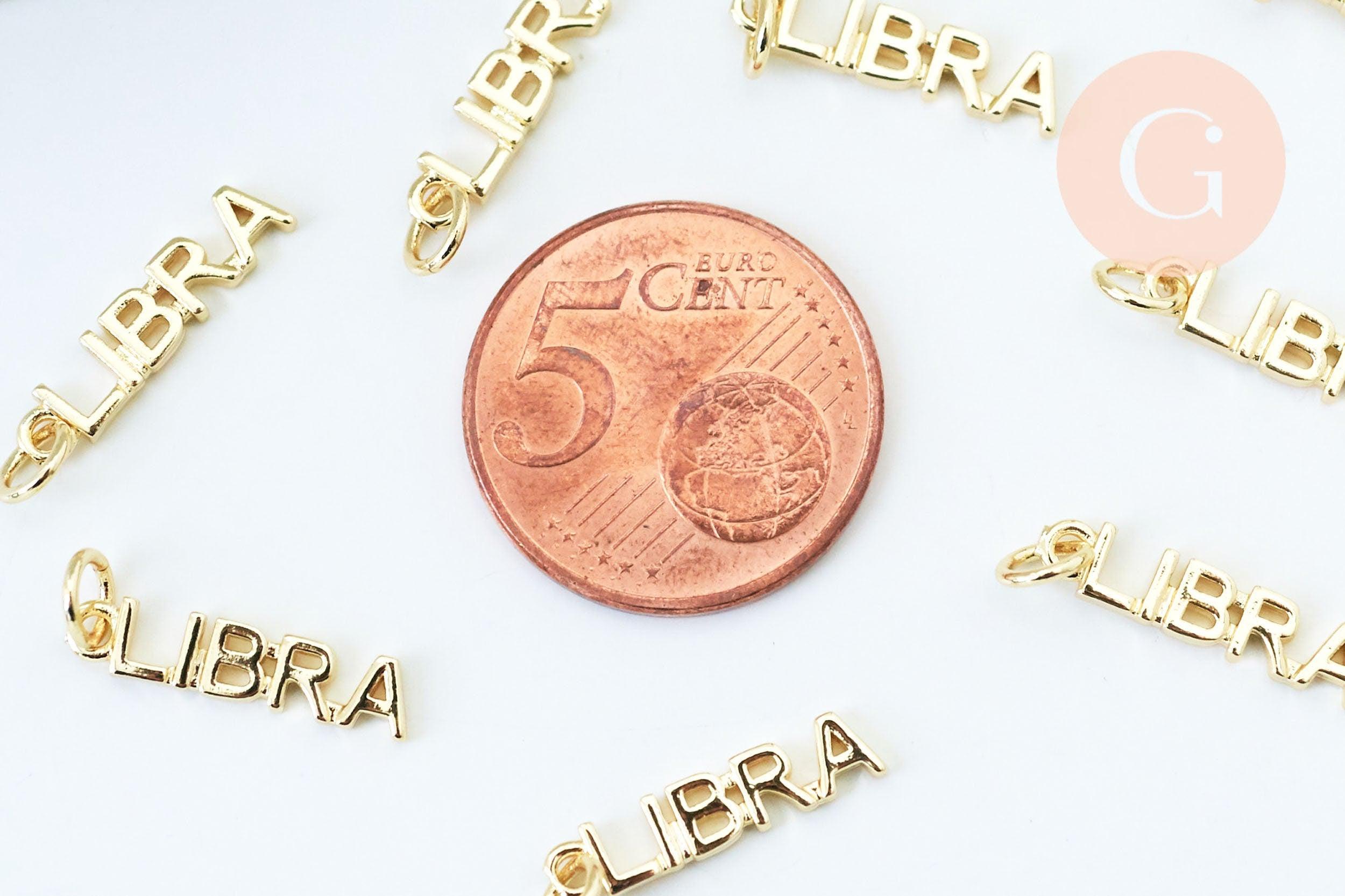 Gingerlily Pendentifs G6045 breloque Balance dorée 17.5mm x1