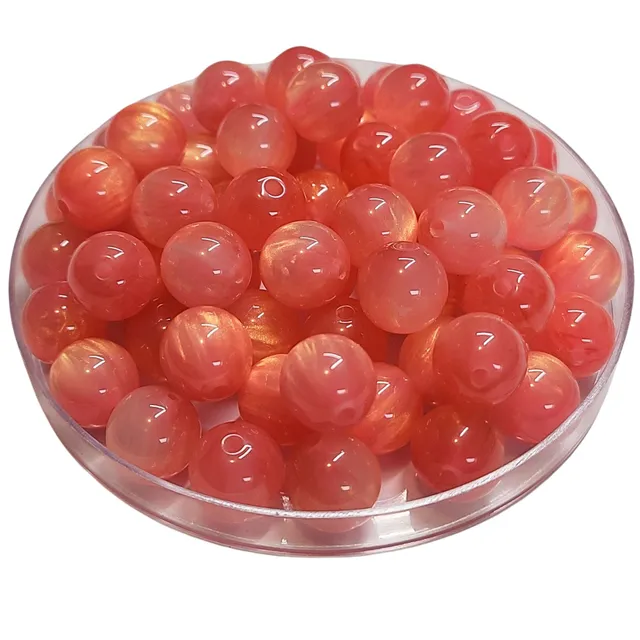 ARTSHOP Boules 12MM 350 Rosaline perles acryliques x20 scintillante