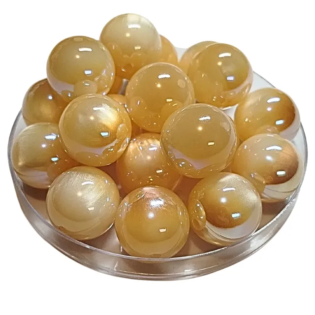 ARTSHOP Boules 20MM 280 perle miel œil de chat AB x1