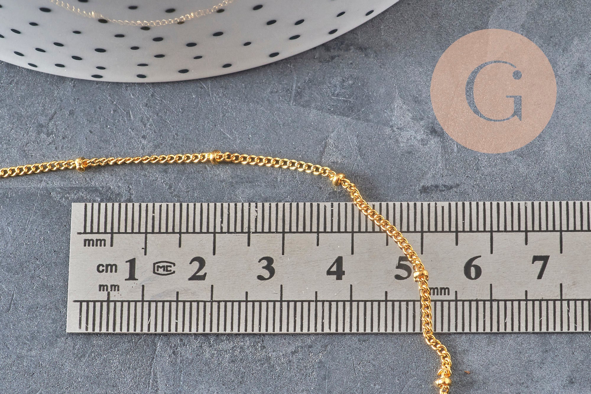 Gingerlily Chaînes G11228 collier satellite doré 81,5 cm x1